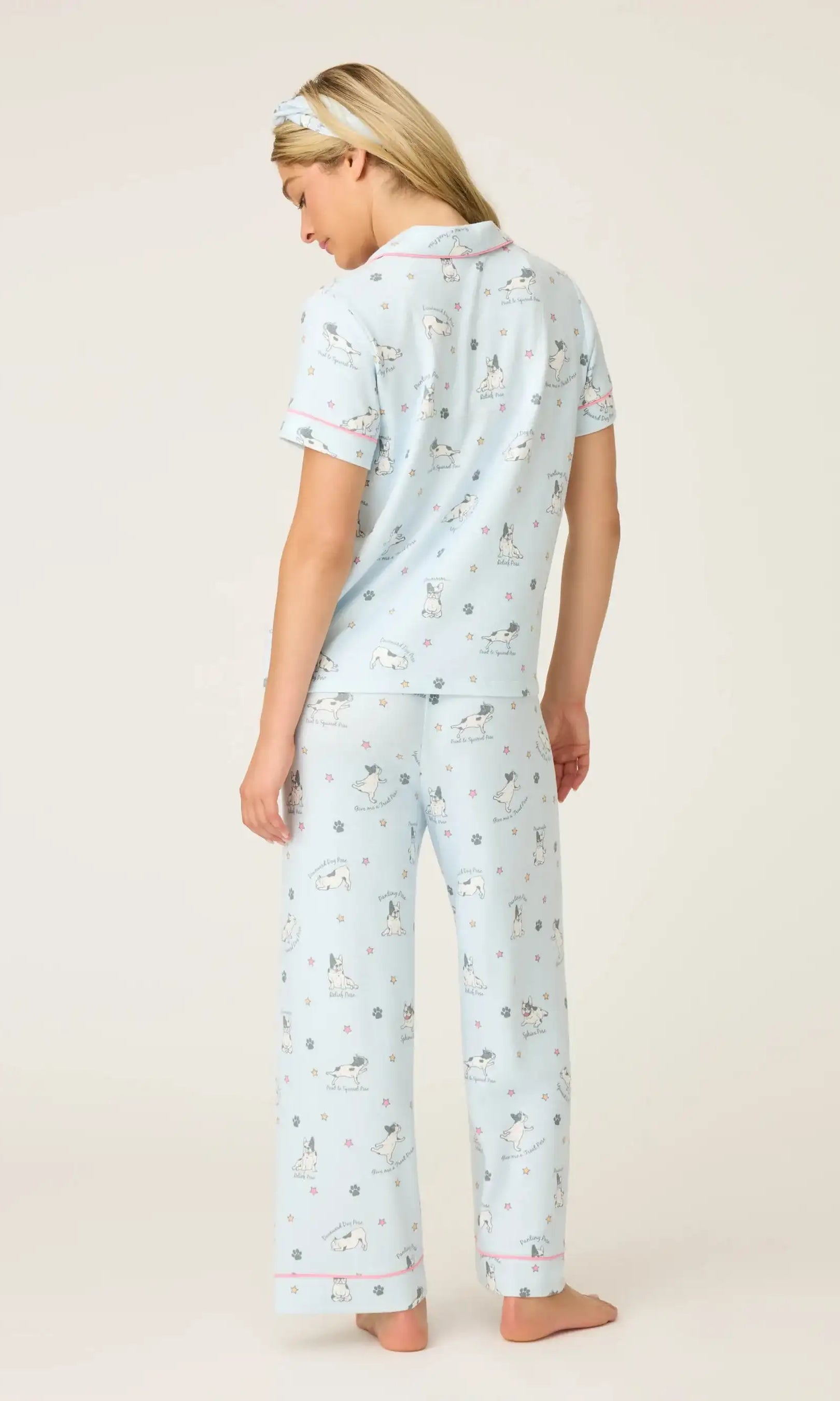 PJ Salvage Paws & Breathe Dog Print 3-Piece PJ Set