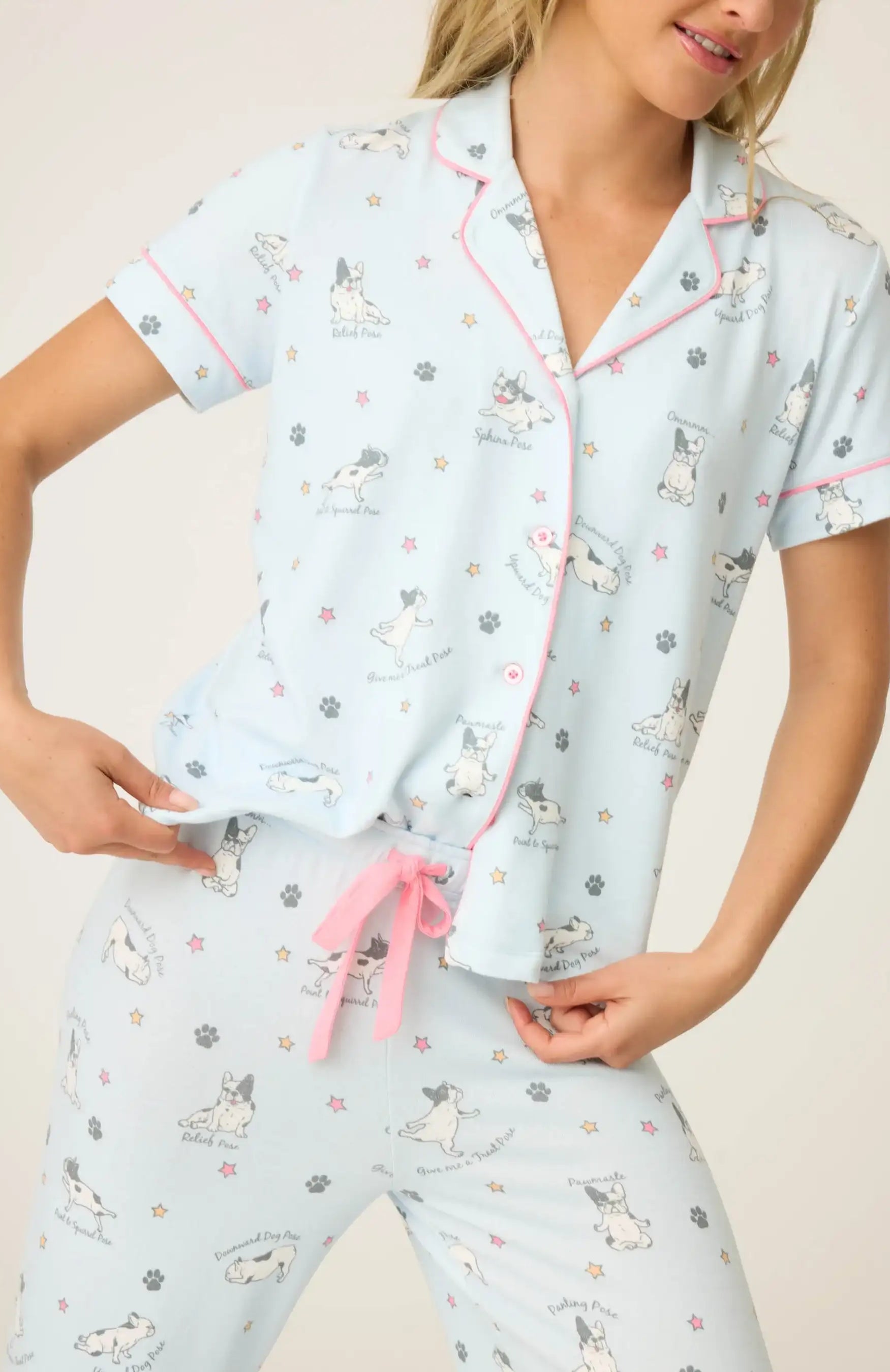 PJ Salvage Paws & Breathe Dog Print 3-Piece PJ Set