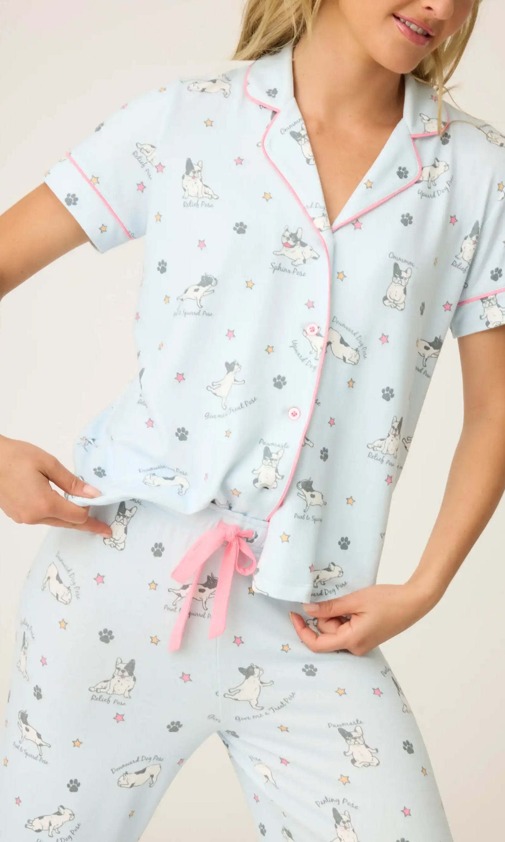 PJ Salvage Paws & Breathe Dog Print 3-Piece PJ Set