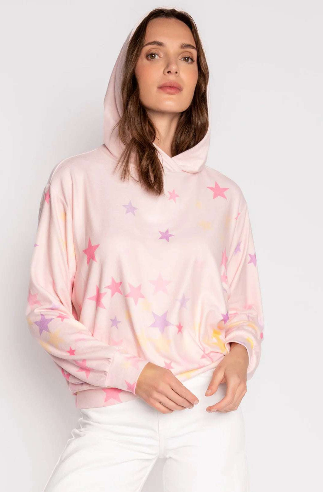 PJ Salvage Peach Party Star Hoodie Hoodie by PJ Salvage as seen on celebrities