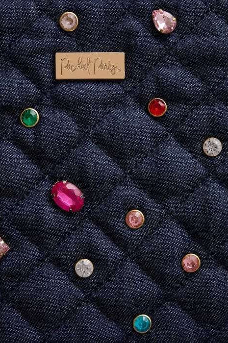 Packed Party Back to Fun Denim Everything Pouch Clutch Bag by Packed Party as seen on celebrities