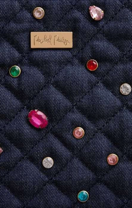 Packed Party Back to Fun Denim Everything Pouch Clutch Bag by Packed Party as seen on celebrities