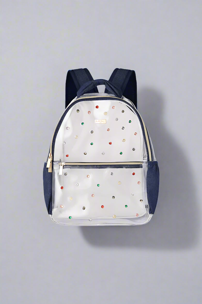 Packed Party Back to Fun Denim & Gems Backpack Backpack by Packed Party as seen on celebrities