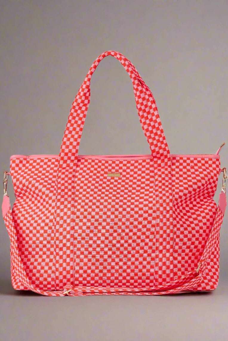 Packed Party Check This Weekender Duffle Bag Tote Bag by Packed Party as seen on celebrities