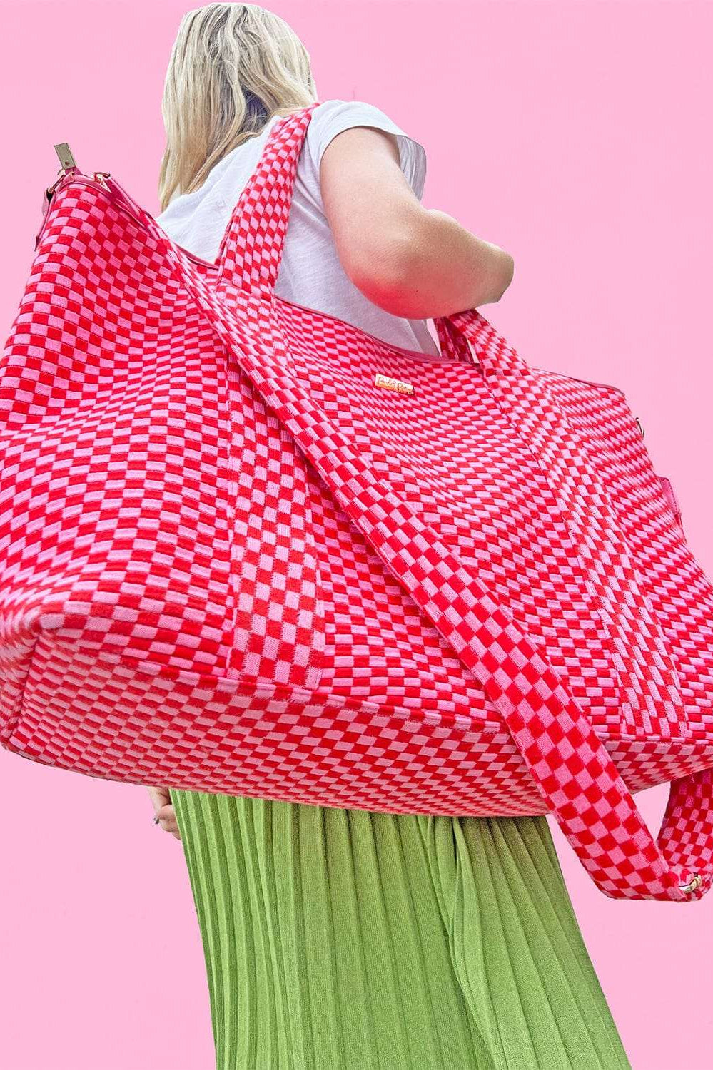 Packed Party Check This Weekender Duffle Bag Tote Bag by Packed Party as seen on celebrities