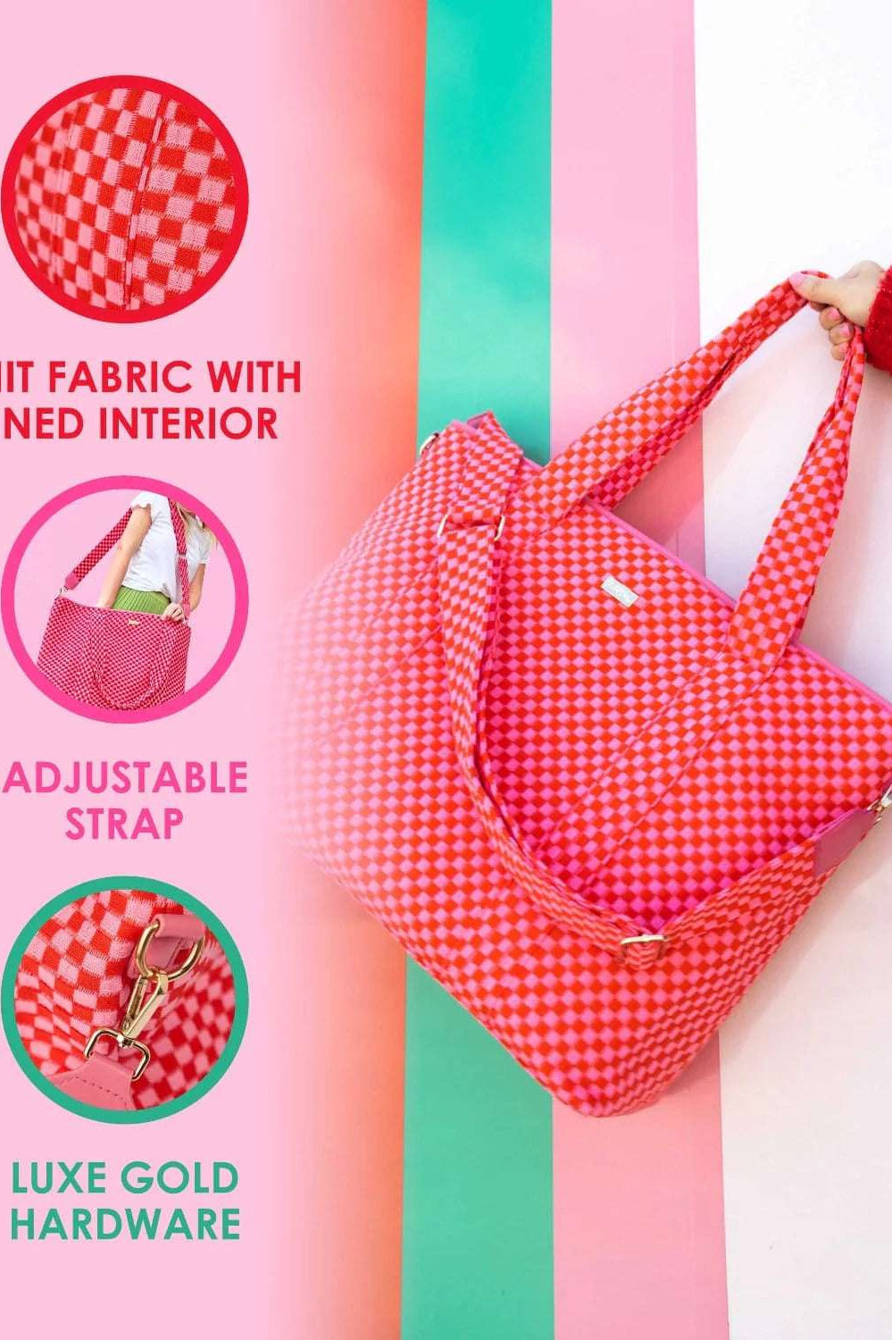 Packed Party Check This Weekender Duffle Bag Tote Bag by Packed Party as seen on celebrities