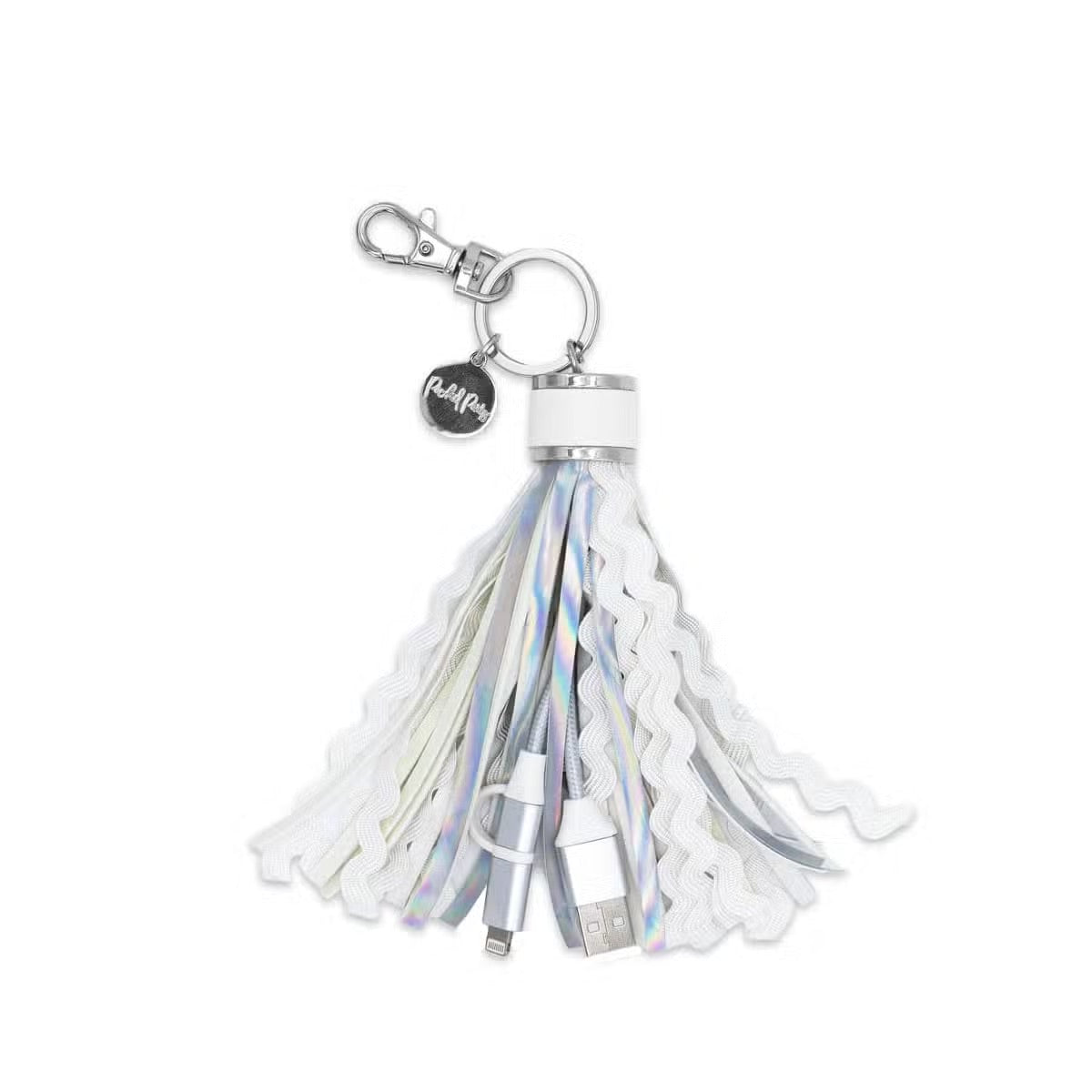 Packed Party Snow Much Fun Charging Tassel Keyring