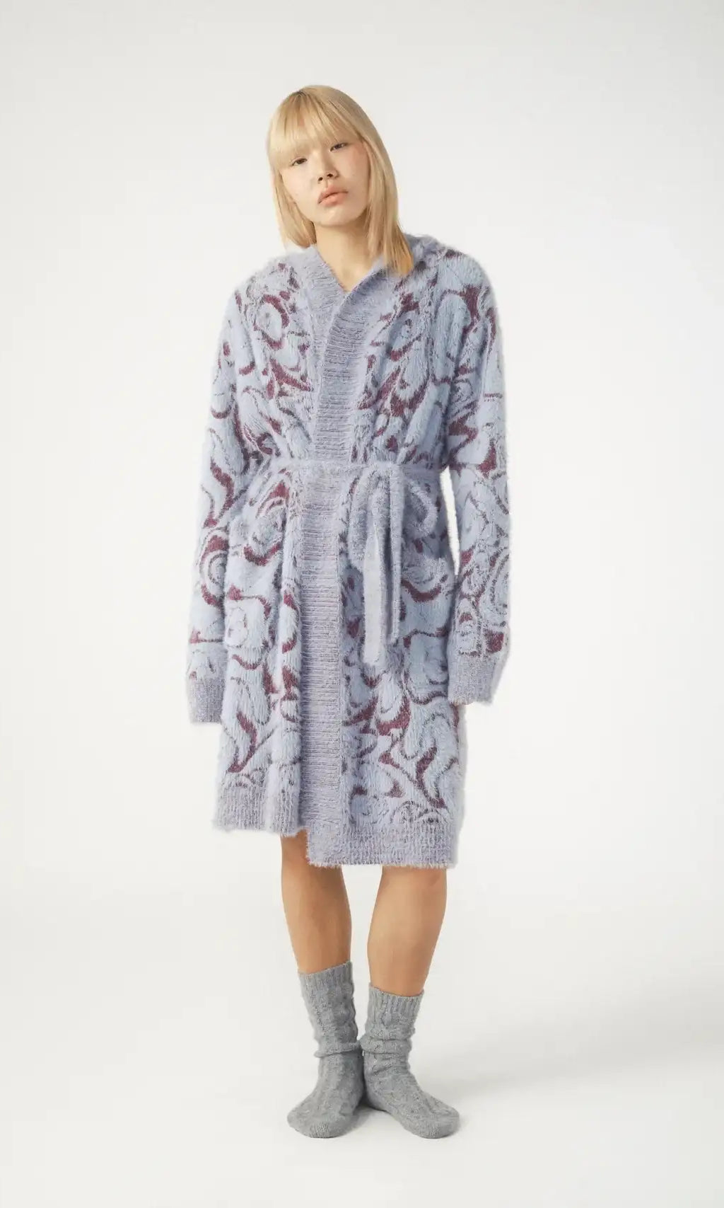 Pixie & Peach Hope Jacquard Knitted Robe