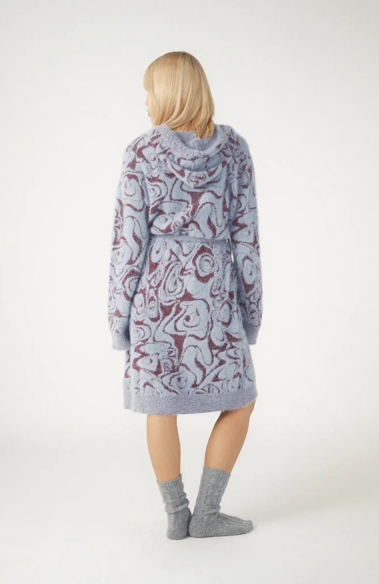 Pixie & Peach Hope Jacquard Knitted Robe