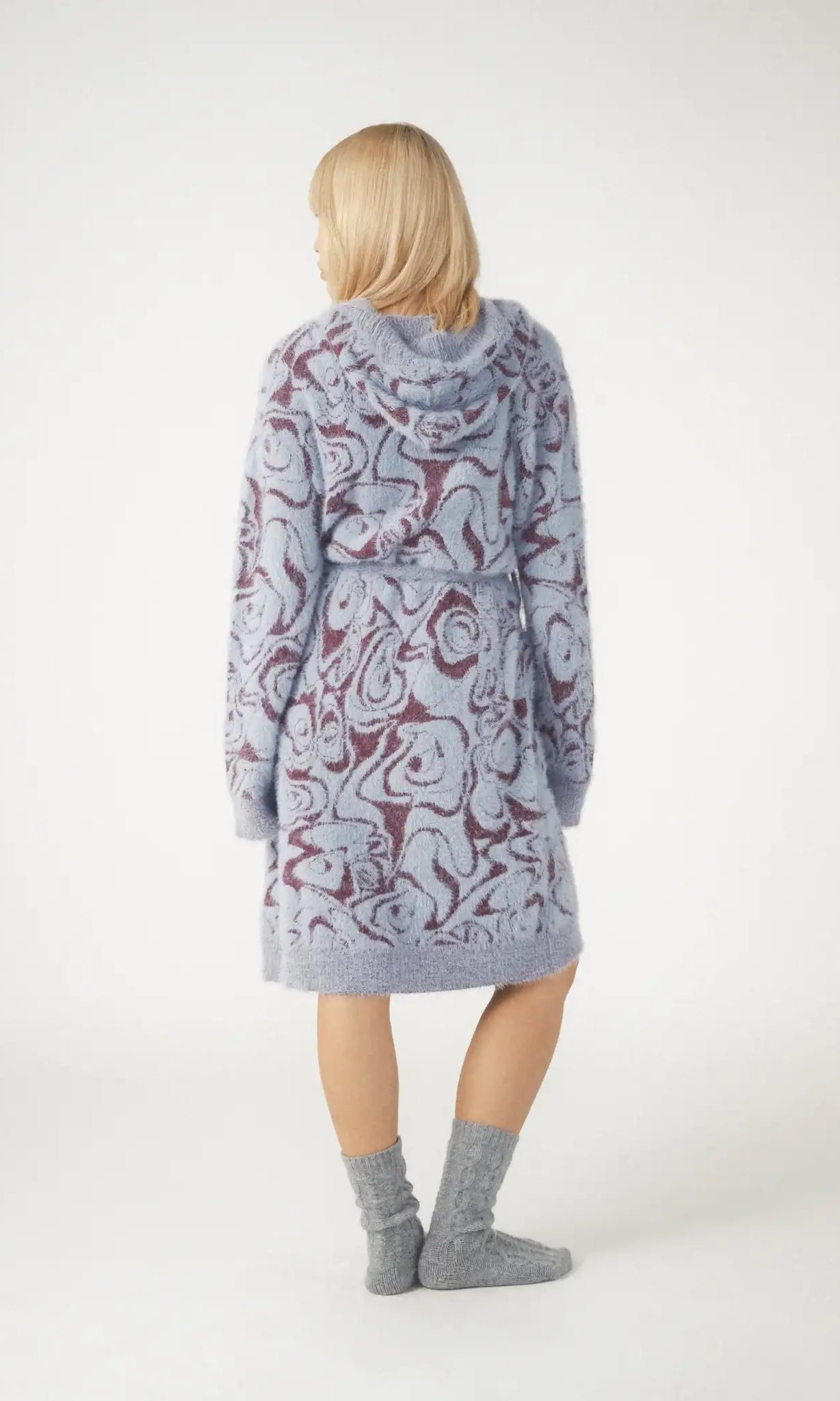 Pixie & Peach Hope Jacquard Knitted Robe