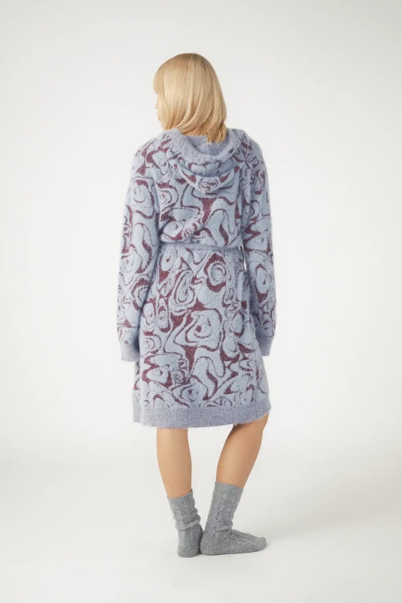 Pixie & Peach Hope Jacquard Knitted Robe