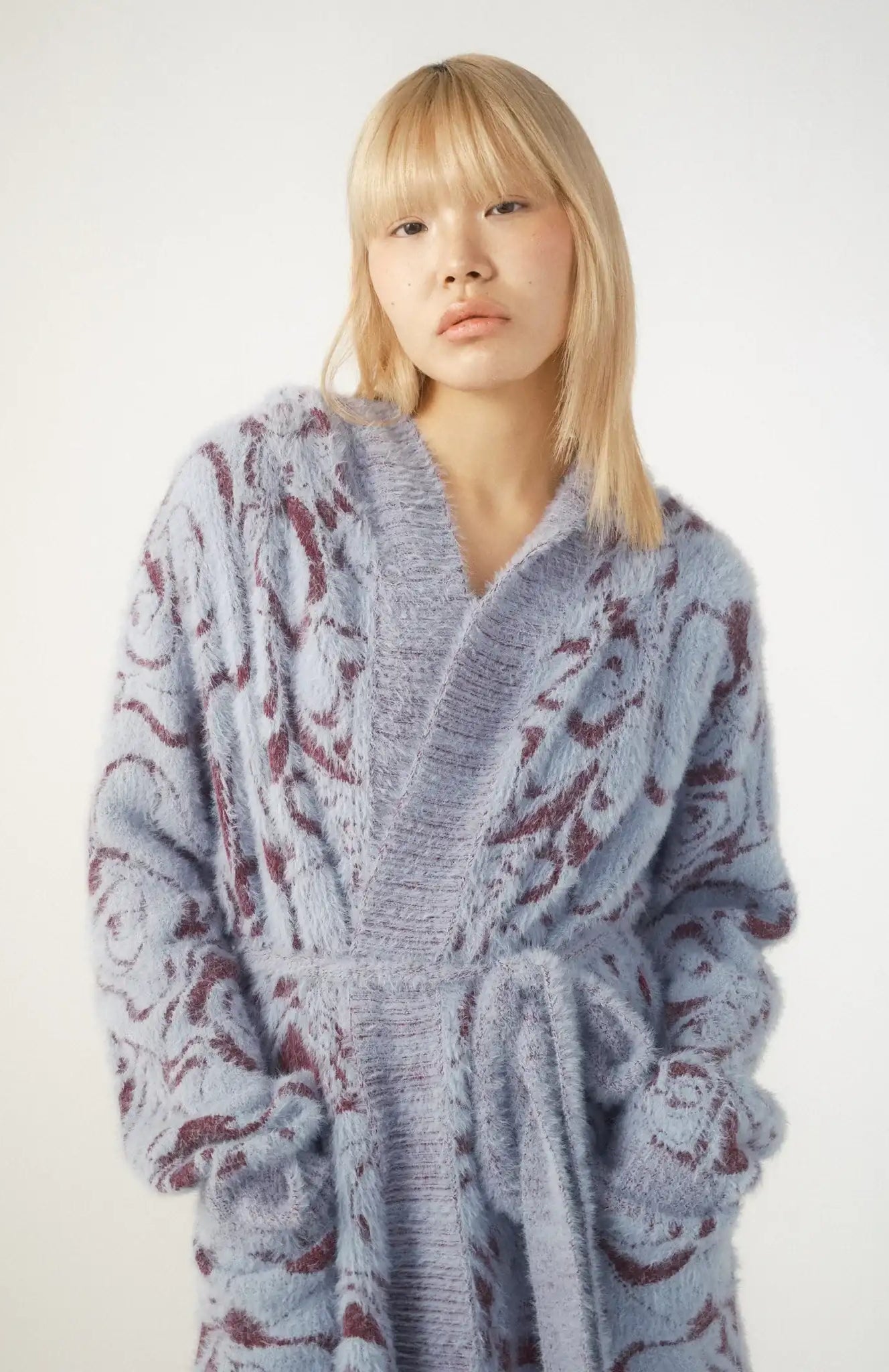 Pixie & Peach Hope Jacquard Knitted Robe