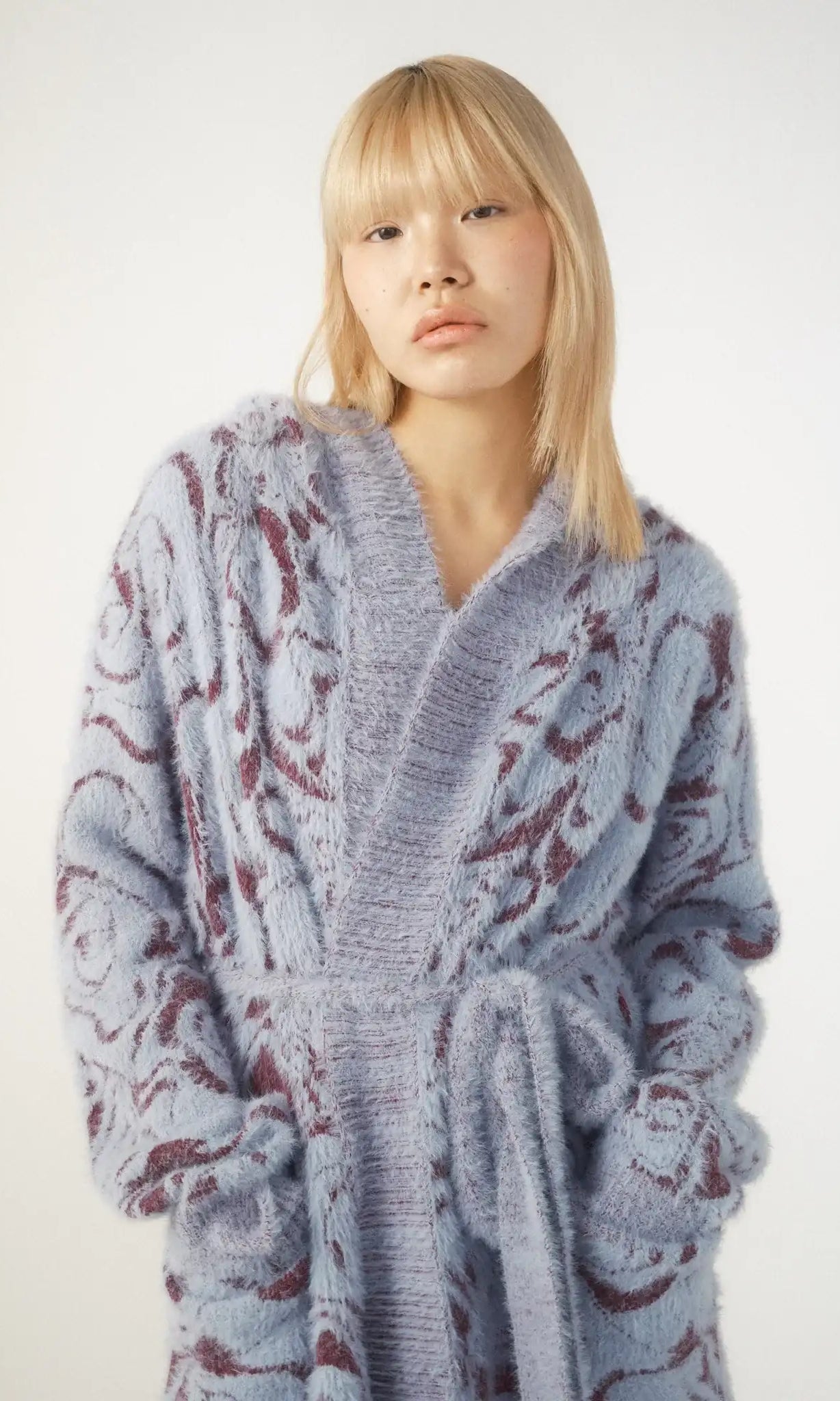 Pixie & Peach Hope Jacquard Knitted Robe