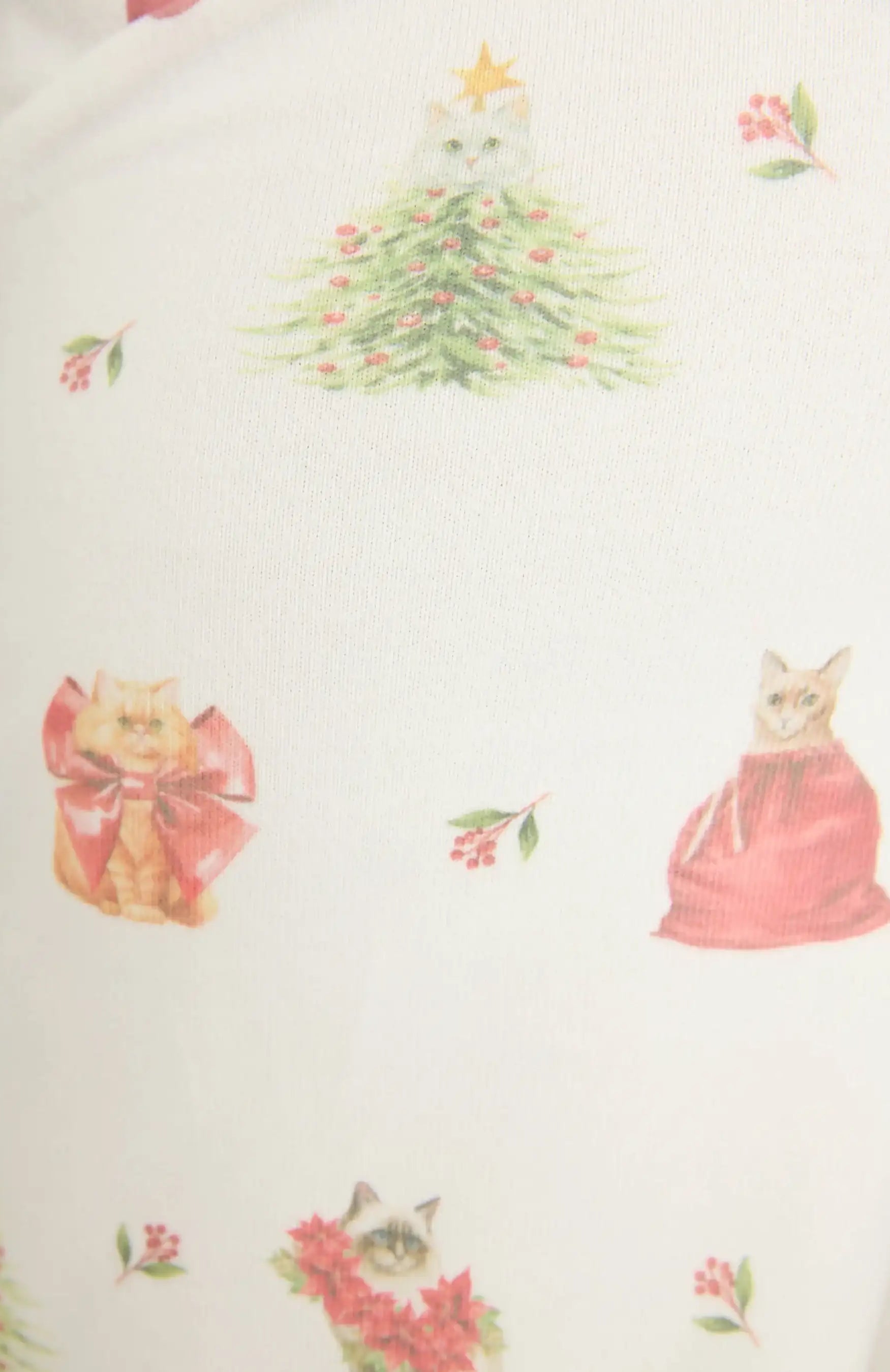 PJ Salvage Feline Festive Cat Print Banded PJ Pants as seen on Chloe Sims