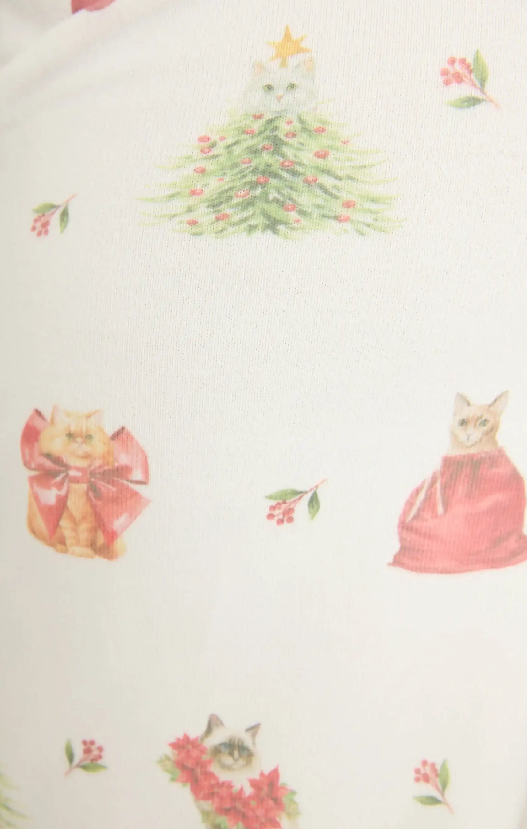 PJ Salvage Feline Festive Cat Print Banded PJ Pants as seen on Chloe Sims