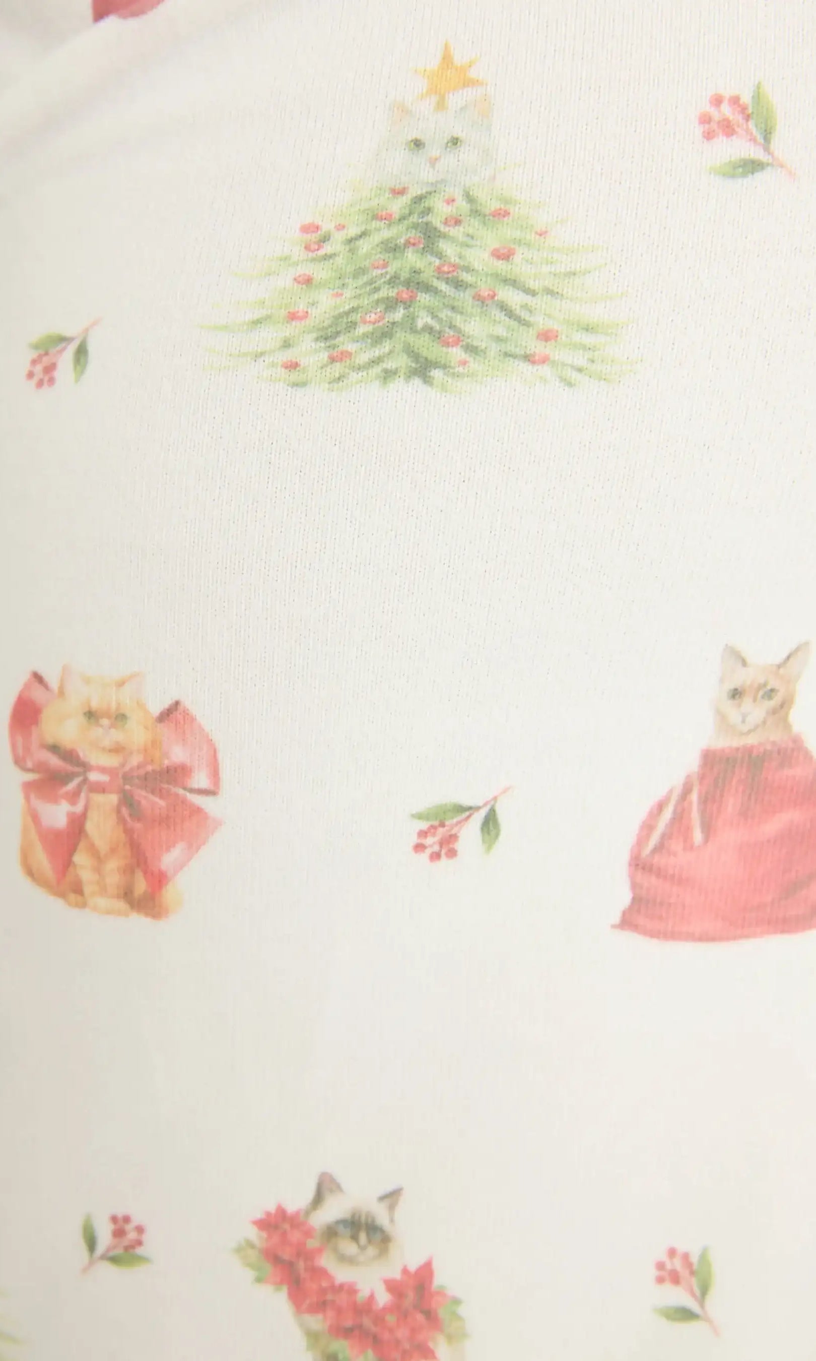 PJ Salvage Feline Festive Cat Print Banded PJ Pants as seen on Chloe Sims