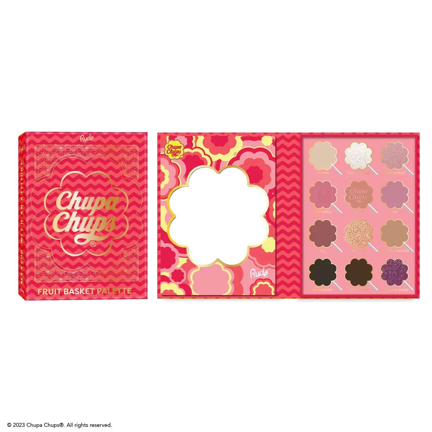 Rude Cosmetics Chupa Chups Fruit Basket 12 Colour Palette Eyeshadow by Rude Cosmetics as seen on celebrities