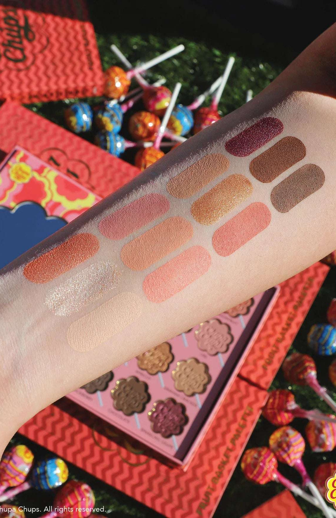 Rude Cosmetics Chupa Chups Fruit Basket 12 Colour Palette Eyeshadow by Rude Cosmetics as seen on celebrities