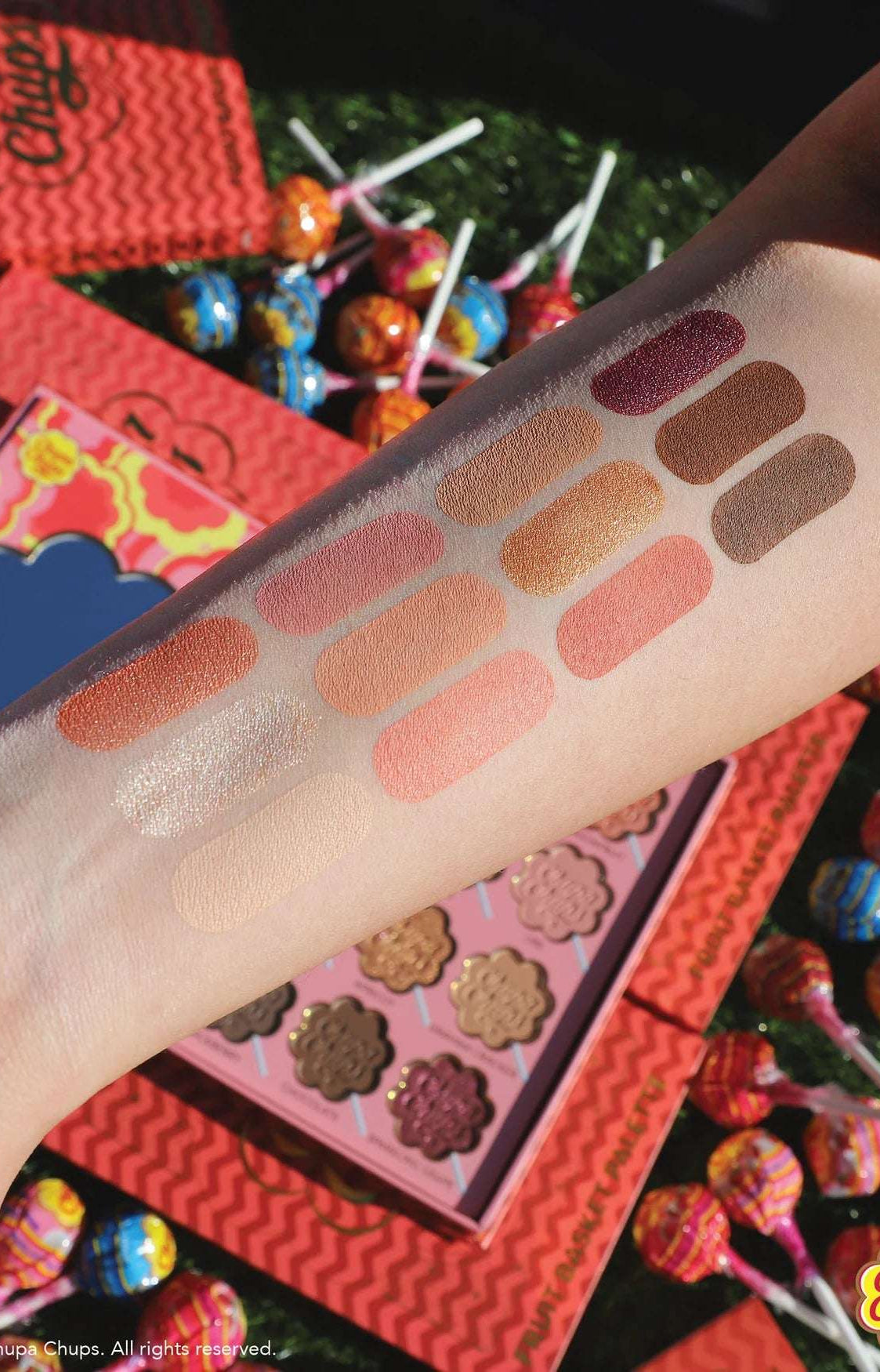 Rude Cosmetics Chupa Chups Fruit Basket 12 Colour Palette Eyeshadow by Rude Cosmetics as seen on celebrities