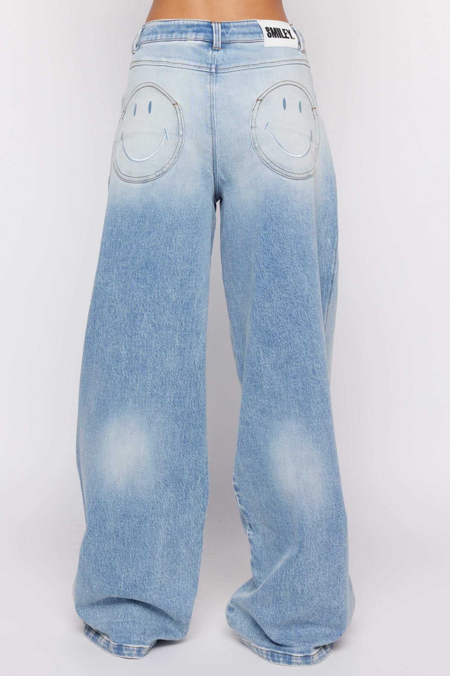 Samii Ryan x Smiley® Denim Jeans MOM Jeans by Samii Ryan as seen on celebrities