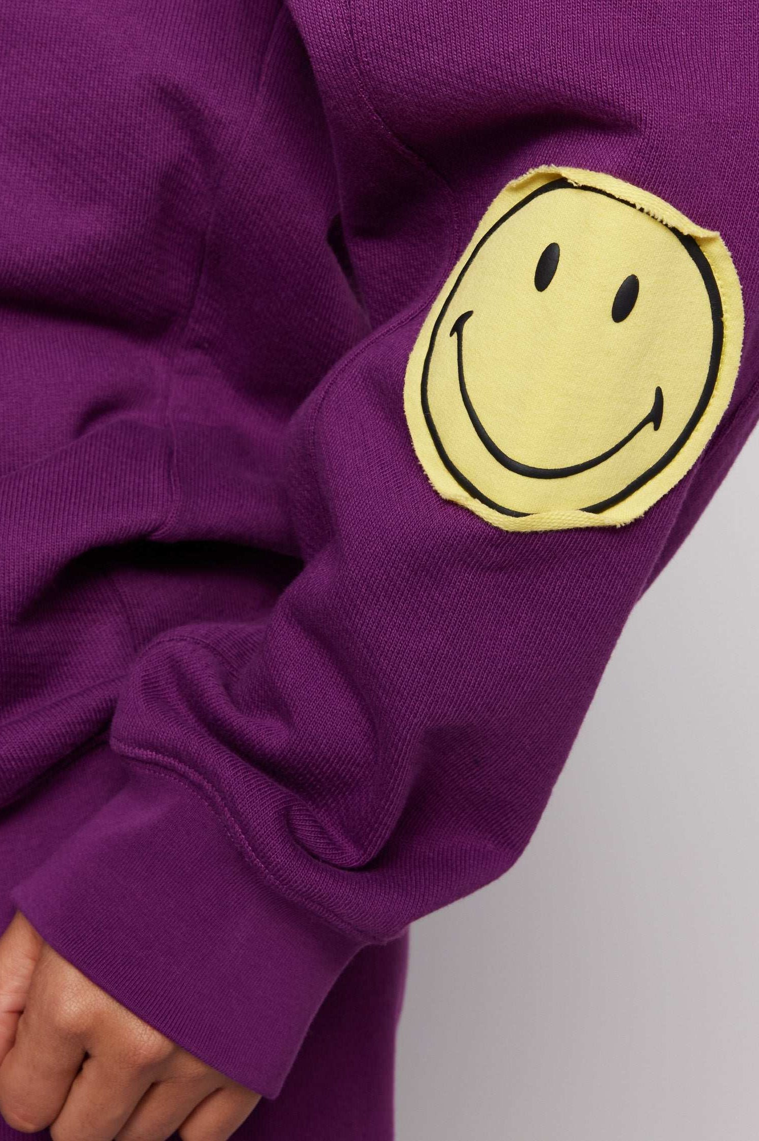 Samii Ryan Smiley® Purple Oversized Hoodie Hooded Sweatshirt by Samii Ryan as seen on celebrities