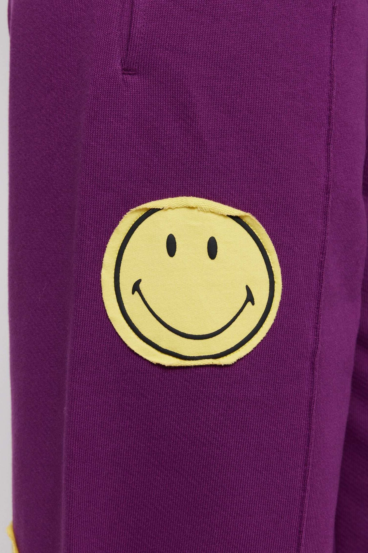 Samii Ryan Smiley® Straight Leg Purple Jogger Pants Jogger Bottoms by Samii Ryan as seen on celebrities