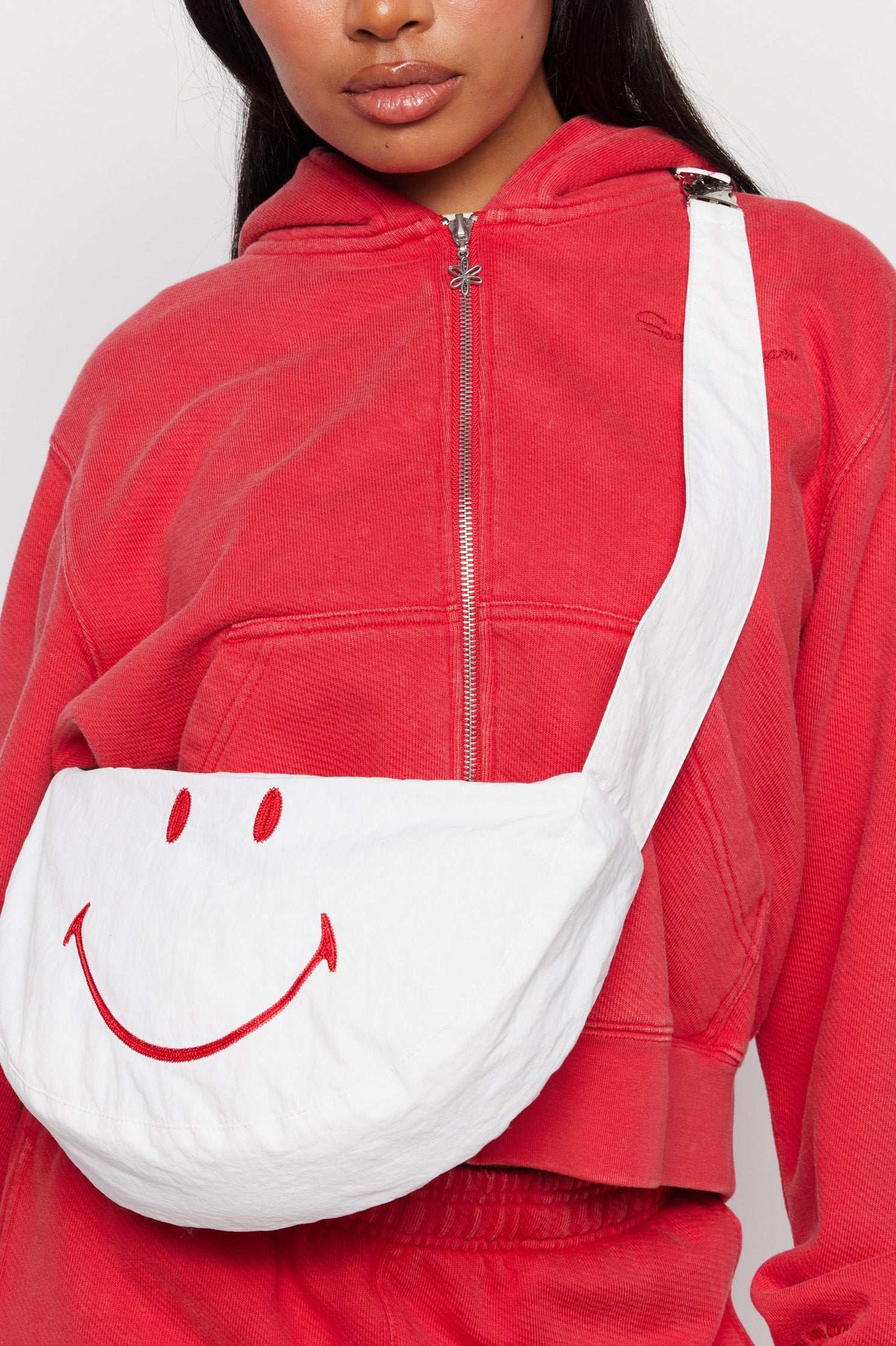 Samii Ryan x Smiley® Nylon Crossbody Bag Cross Body Bag by Samii Ryan as seen on celebrities