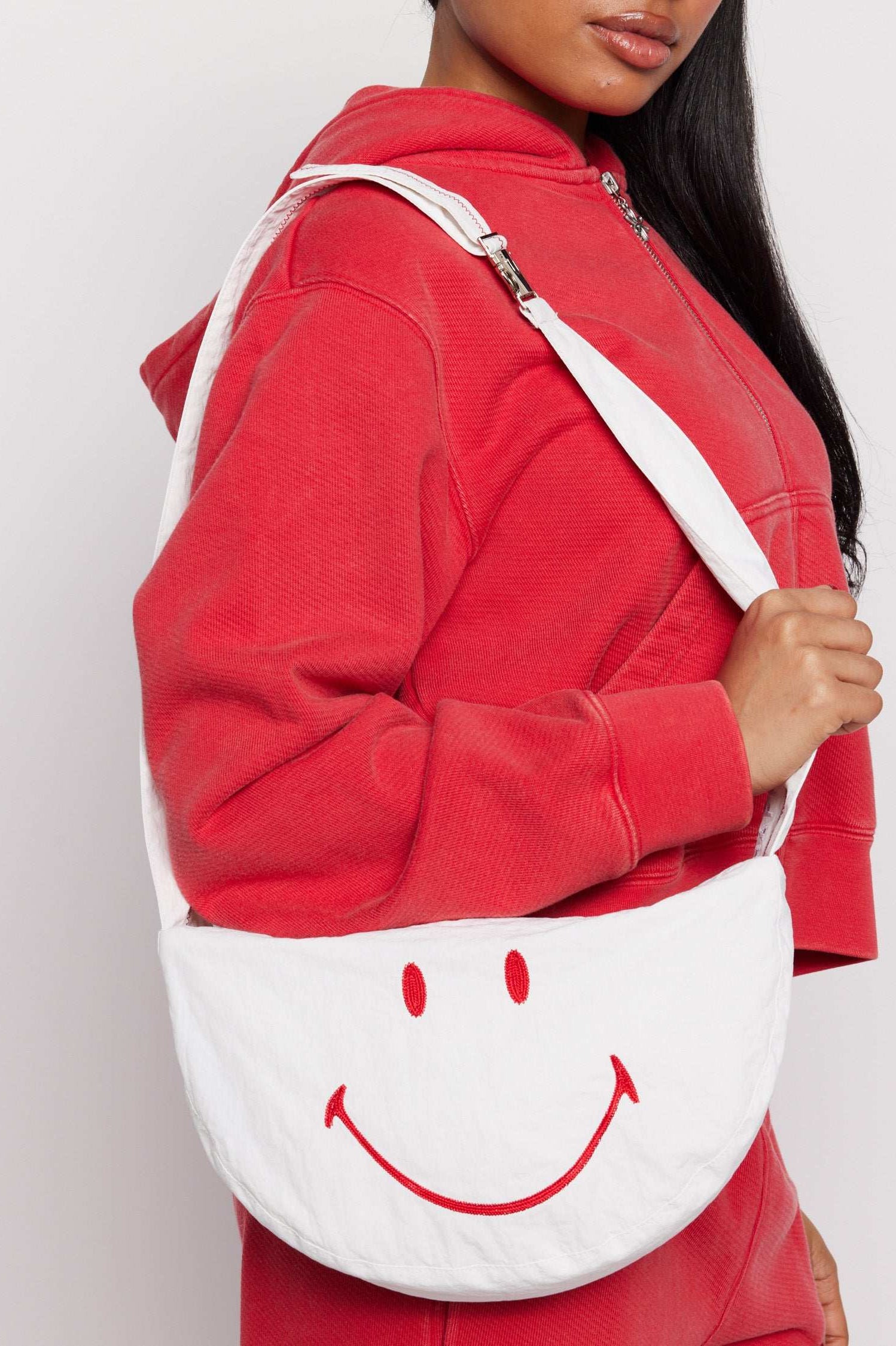 Samii Ryan x Smiley® Nylon Crossbody Bag Cross Body Bag by Samii Ryan as seen on celebrities