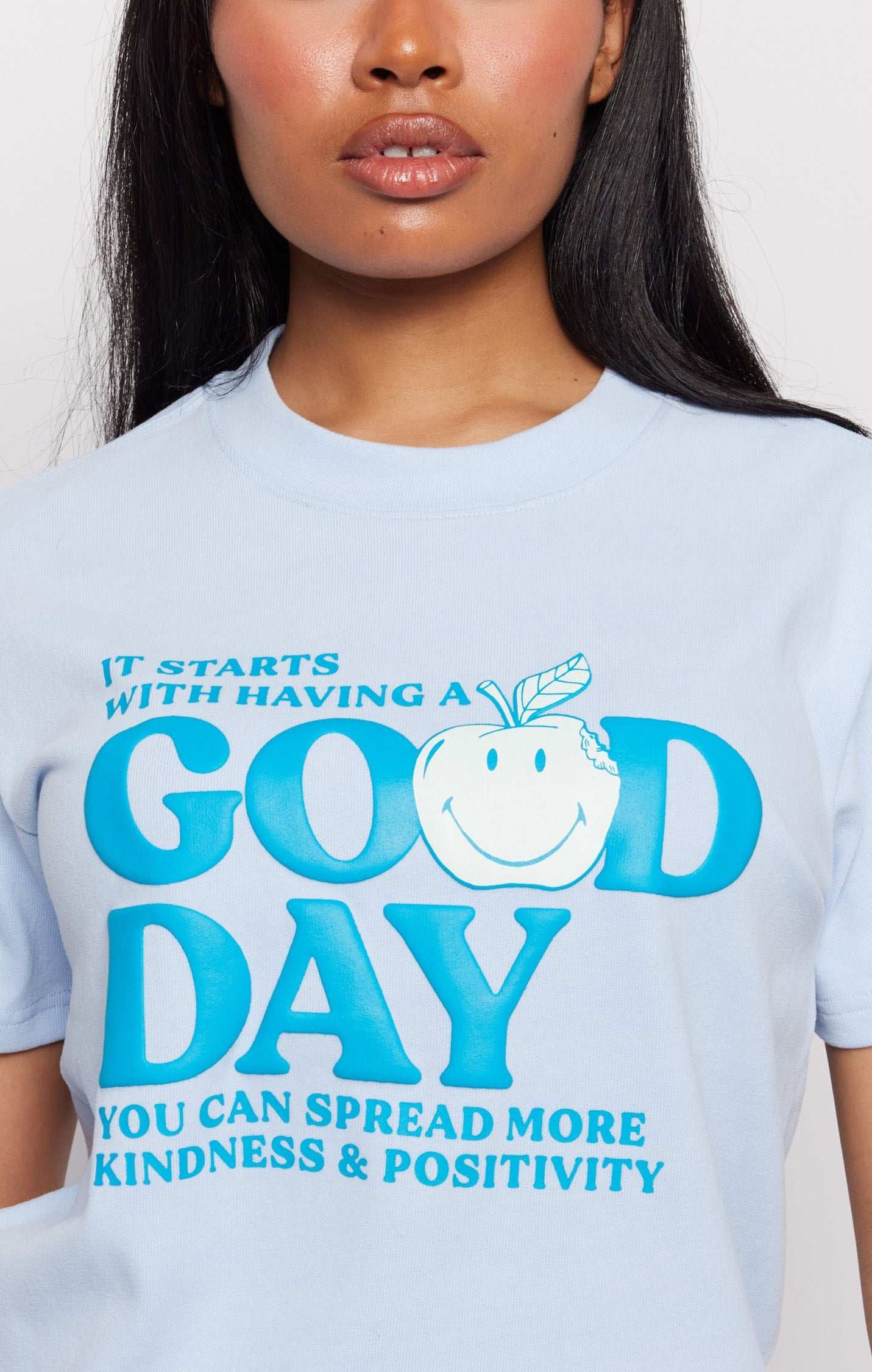 Samii Ryan x Smiley® Good Day Boxy Tee T-Shirt by Samii Ryan as seen on celebrities