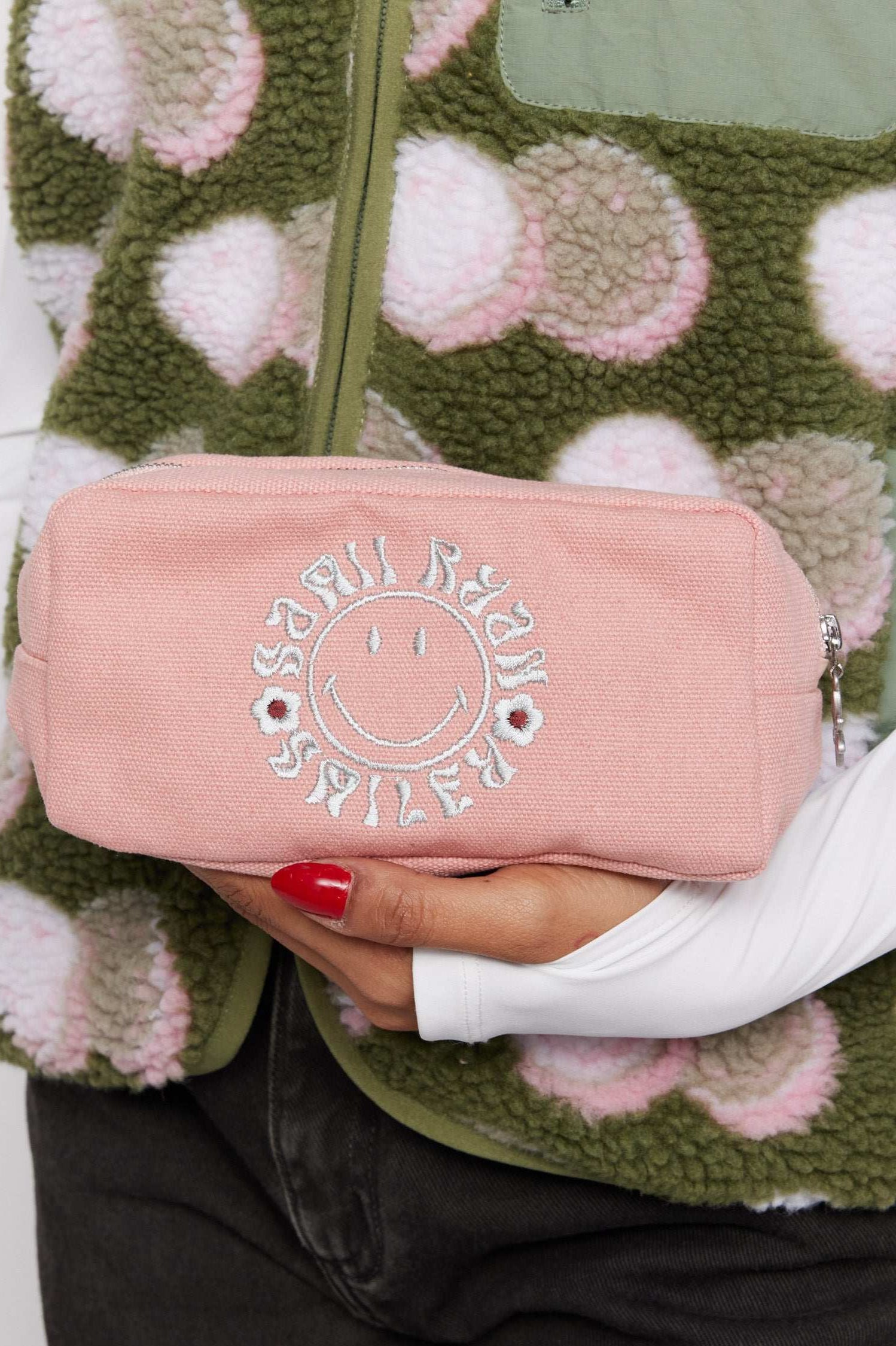Samii Ryan x Smiley® Find Positivity Makeup Bag Cosmetic Case by Samii Ryan as seen on celebrities