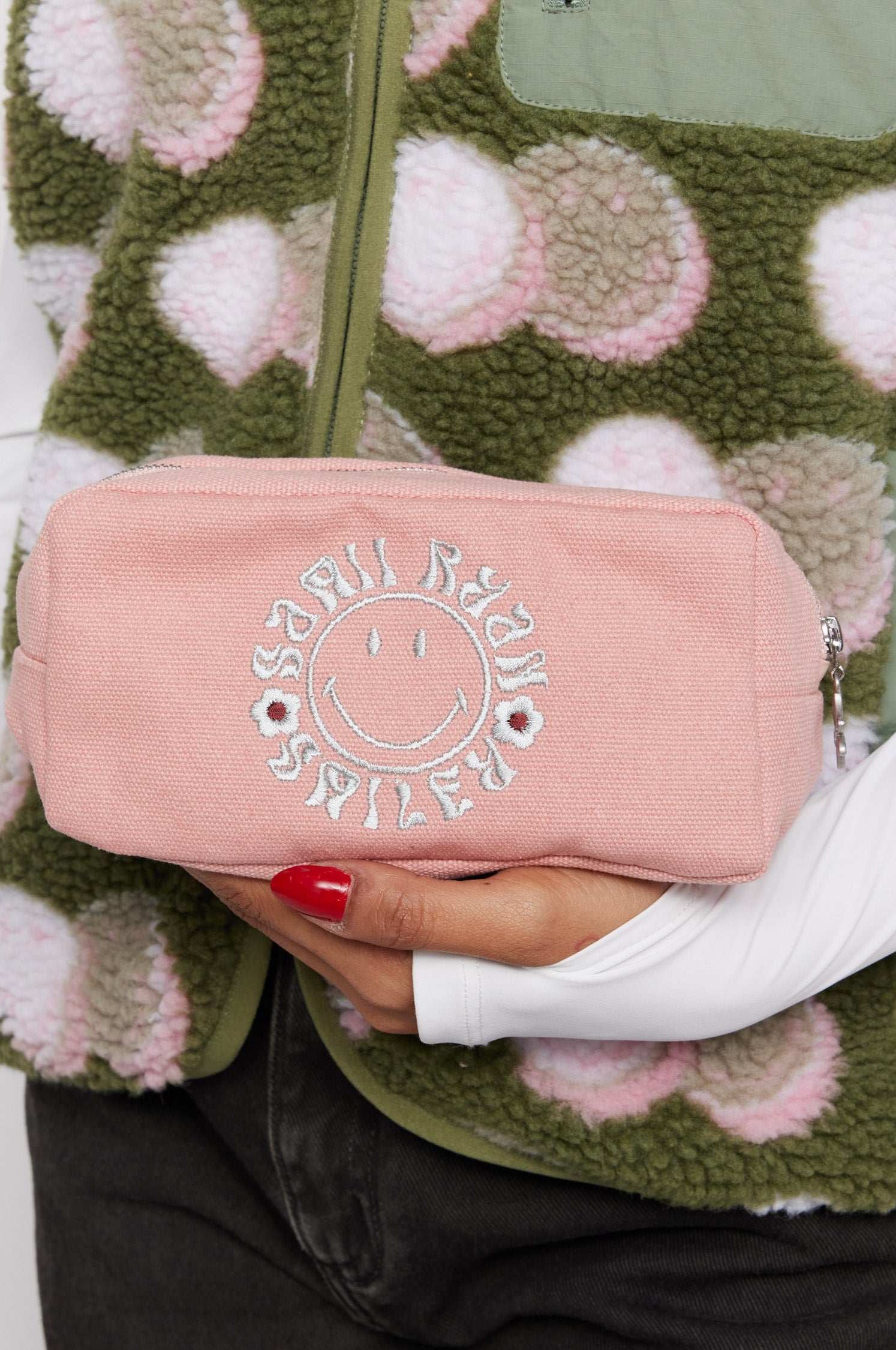 Samii Ryan x Smiley® Find Positivity Makeup Bag Cosmetic Case by Samii Ryan as seen on celebrities