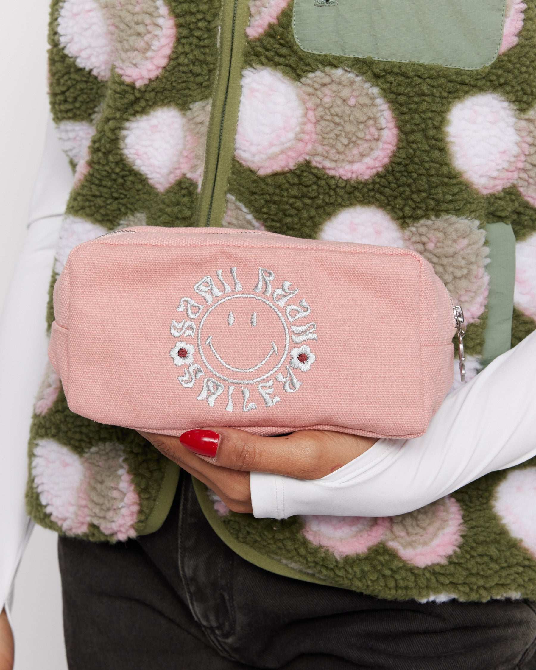 Samii Ryan x Smiley® Find Positivity Makeup Bag Cosmetic Case by Samii Ryan as seen on celebrities