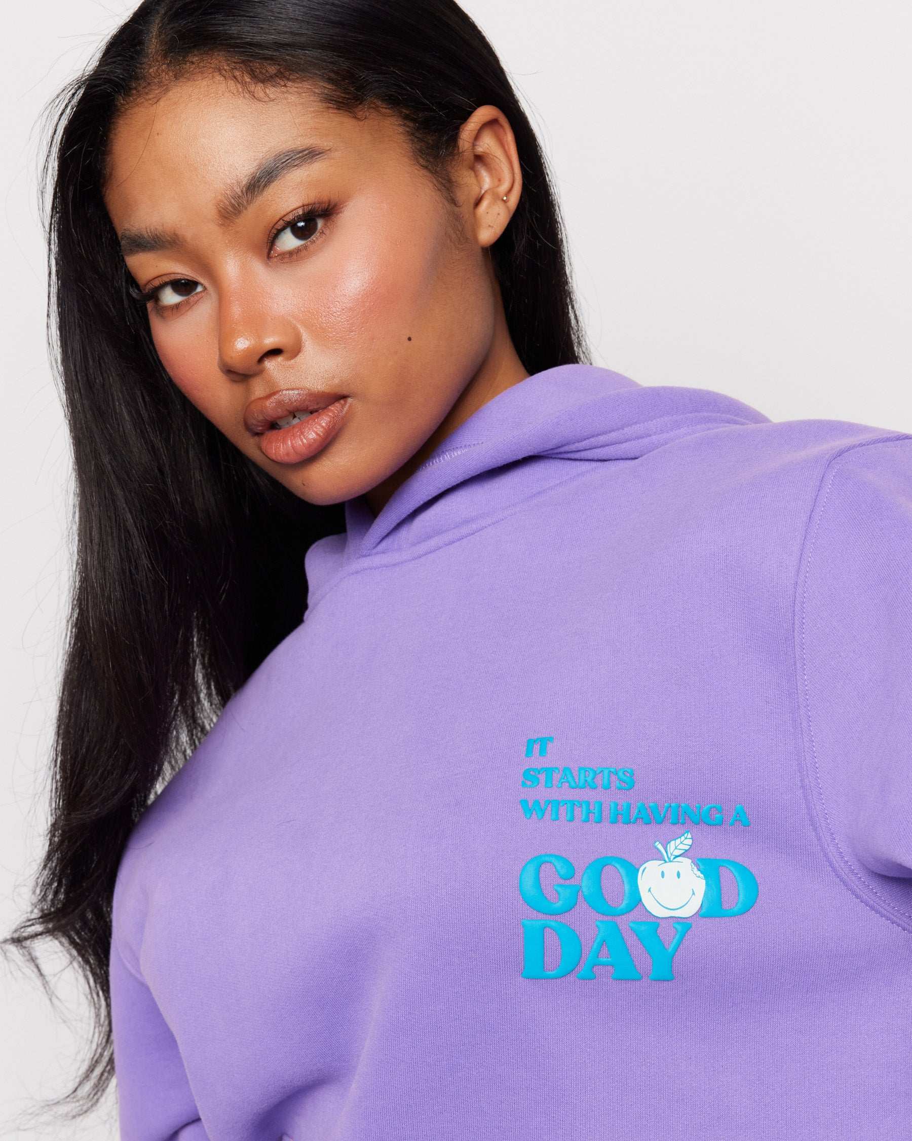 Samii Ryan Good Day Smileyworld Hoodie Hoodie by Samii Ryan as seen on celebrities