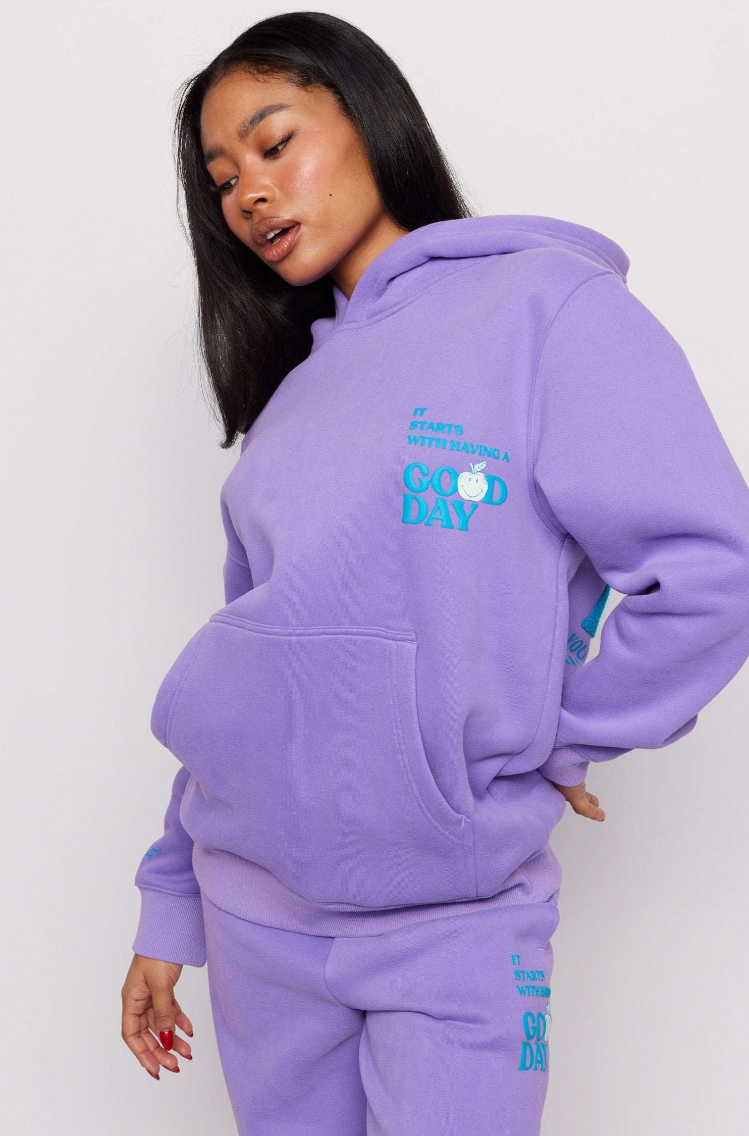 Samii Ryan Good Day Smileyworld Hoodie Hoodie by Samii Ryan as seen on celebrities