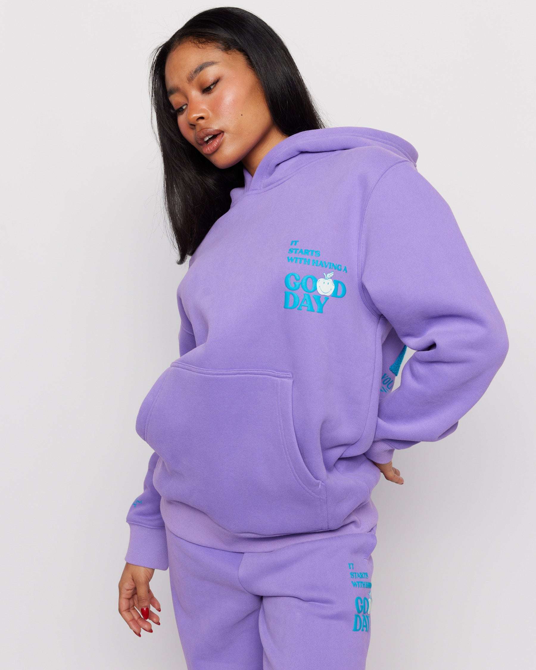 Samii Ryan Good Day Smileyworld Hoodie Hoodie by Samii Ryan as seen on celebrities