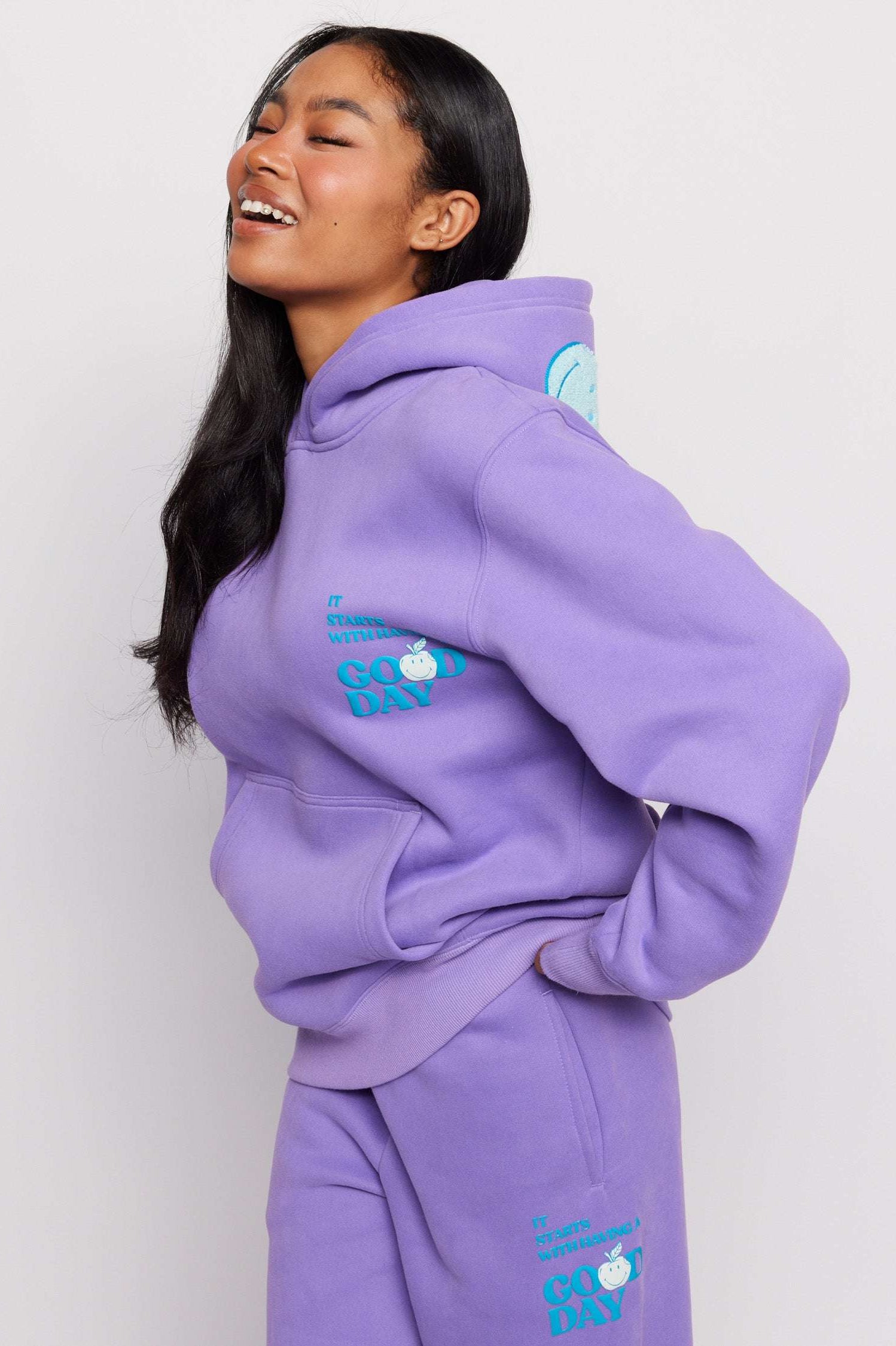 Samii Ryan Good Day Smileyworld Hoodie Hoodie by Samii Ryan as seen on celebrities