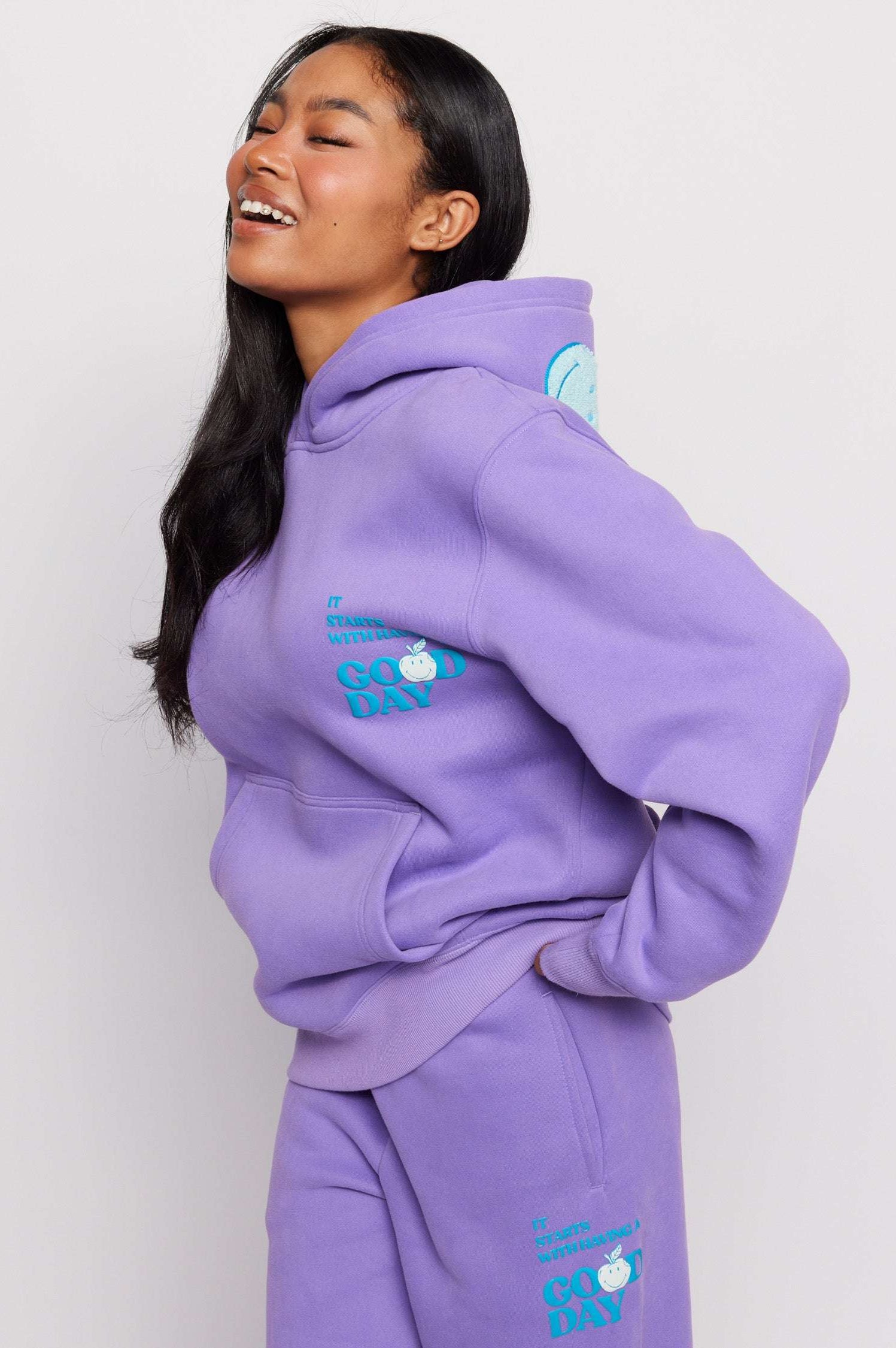 Samii Ryan Good Day Smileyworld Hoodie Hoodie by Samii Ryan as seen on celebrities