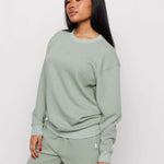 Samii Ryan Smiley® Thermal Crewneck Sweatshirt by Samii Ryan as seen on celebrities