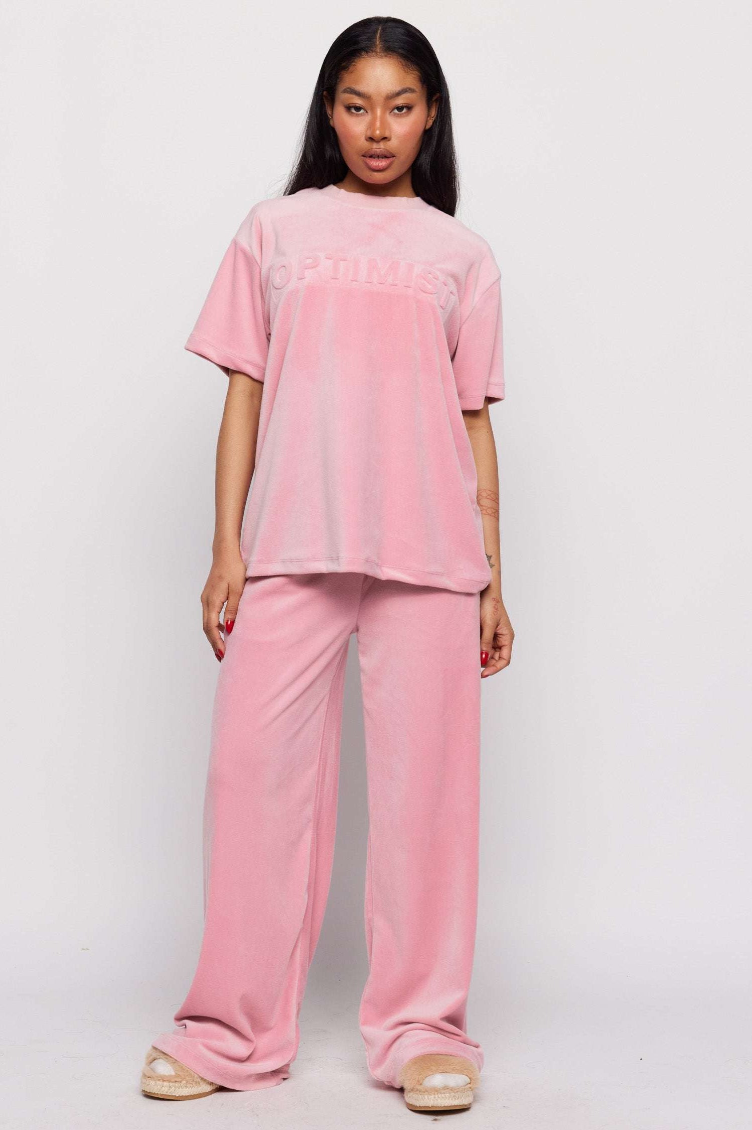 Samii Ryan Optimist Velour Sweatpants Sweatpants by Samii Ryan as seen on celebrities