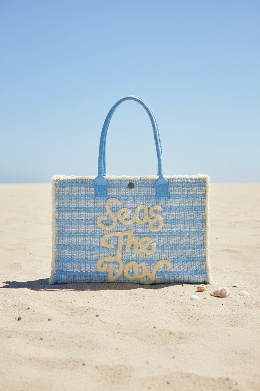 Packed Party Seas The Day Canvas Tote Bag
