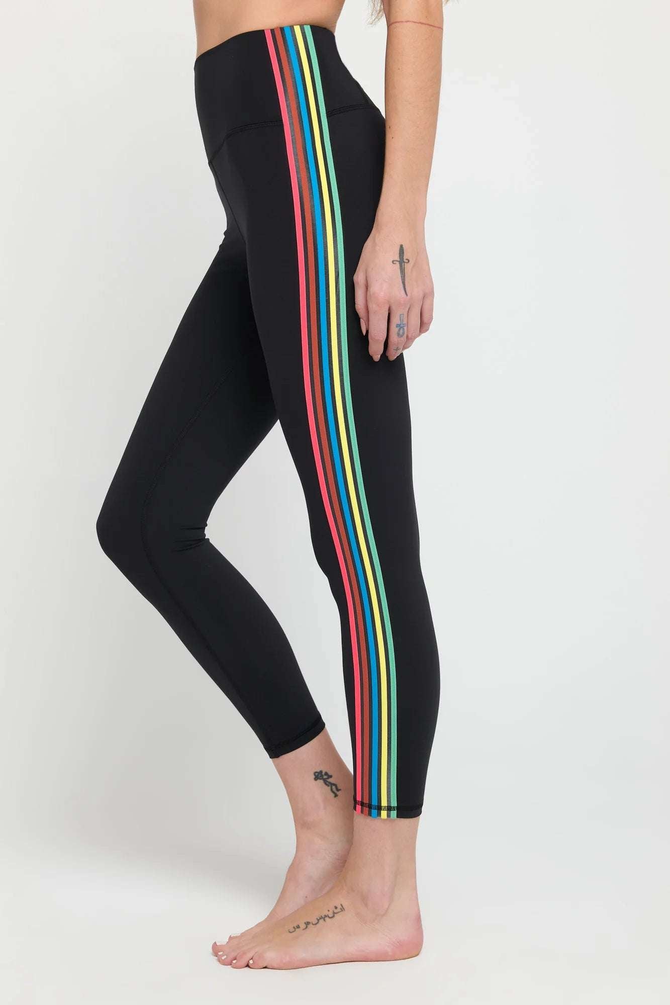 Spiritual Gangster Ada Stripe Leggings Leggings by Spiritual Gangster as seen on celebrities