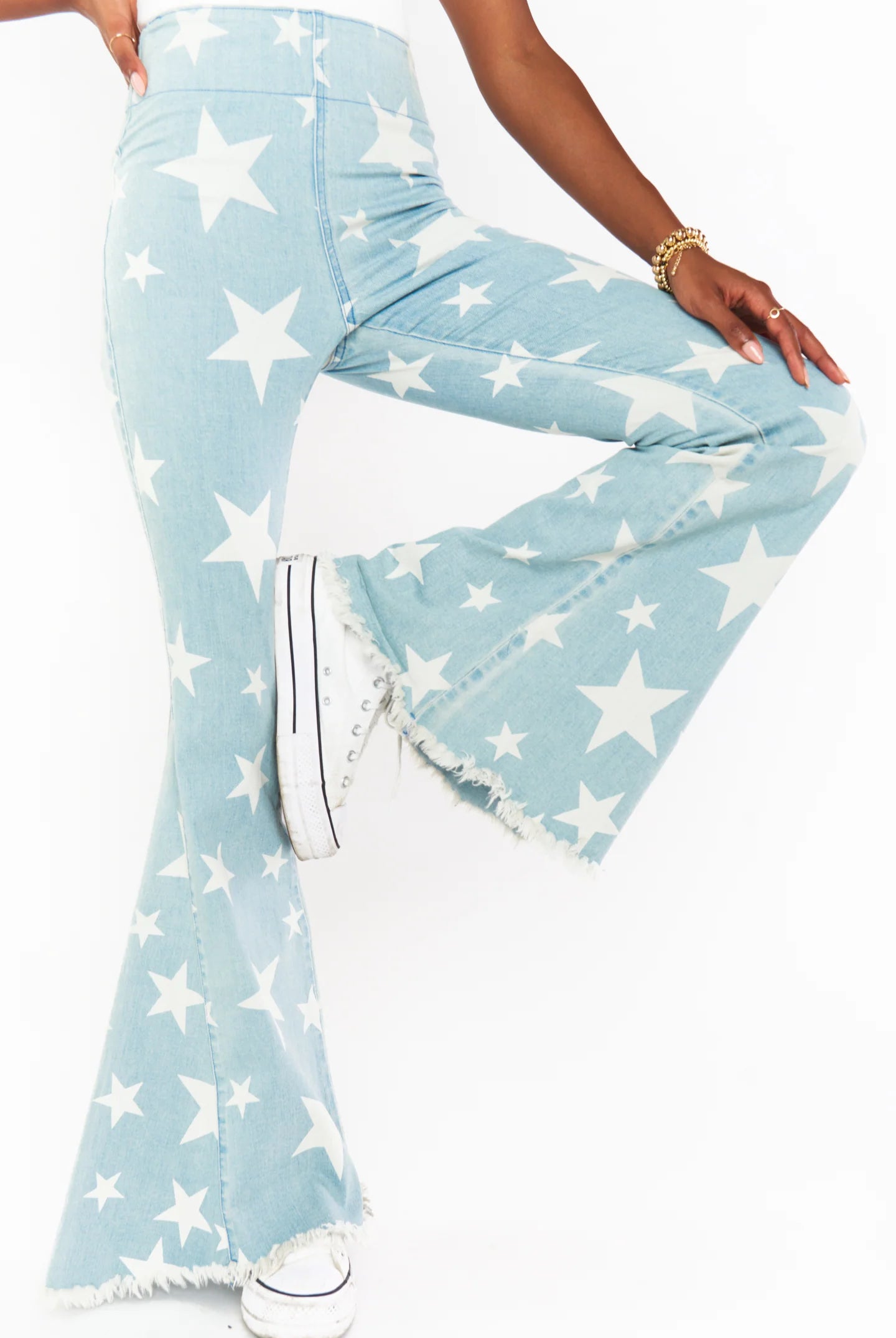 Show Me Your Mumu Berkeley Star Bells Flared Jeans by Show Me Your Mumu – Jeans – XS | Spoiled Brat UK