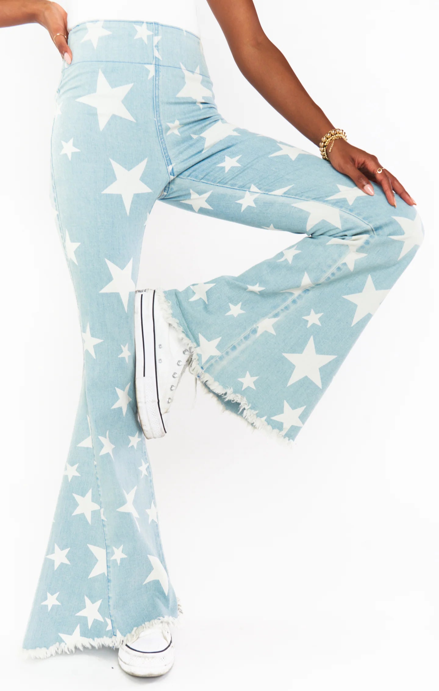 Show Me Your Mumu Berkeley Star Bells Flared Jeans by Show Me Your Mumu – Jeans – XS | Spoiled Brat UK
