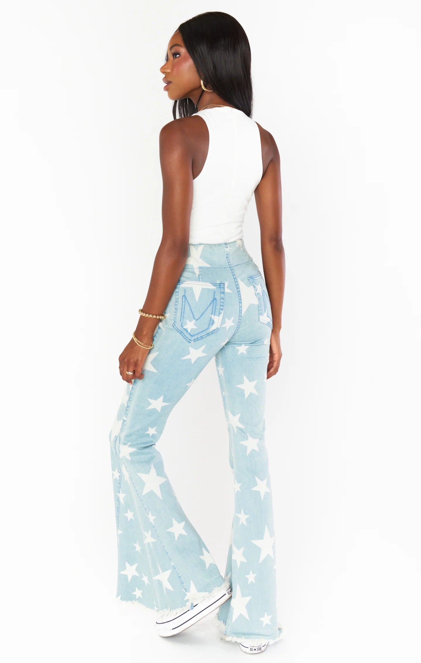 Show Me Your Mumu Berkeley Star Bells Flared Jeans by Show Me Your Mumu – Jeans – XS | Spoiled Brat UK