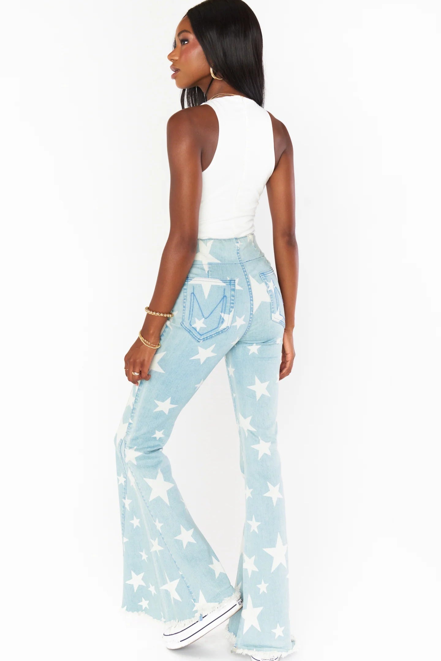 Show Me Your Mumu Berkeley Star Bells Flared Jeans by Show Me Your Mumu – Jeans – XS | Spoiled Brat UK