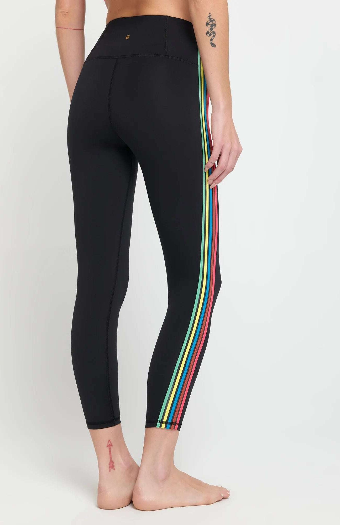 Spiritual Gangster Ada Stripe Leggings Leggings by Spiritual Gangster as seen on celebrities