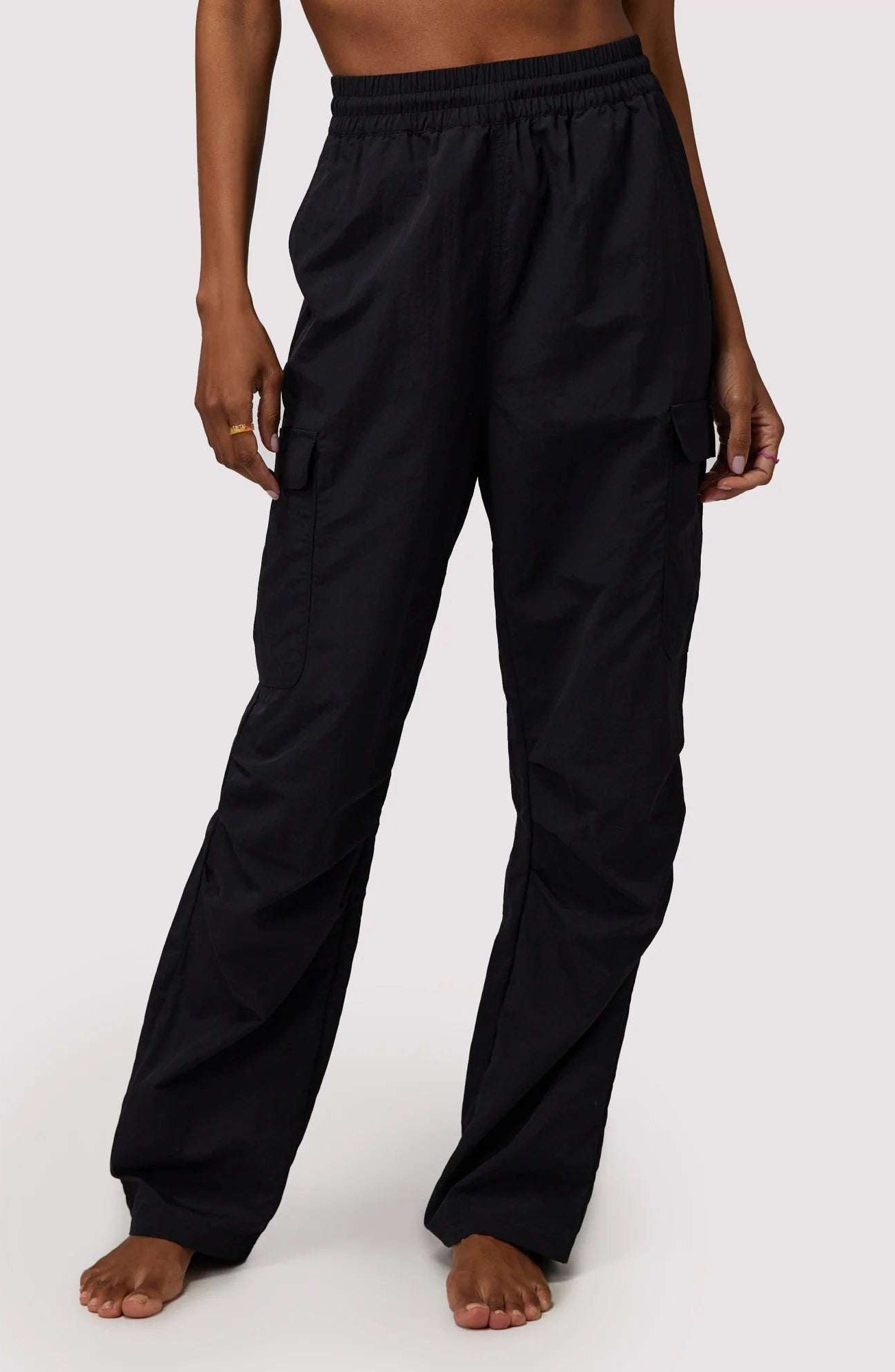 Spiritual Gangster Journey Cargo Pants in Black Cargo Pants by Spiritual Gangster as seen on celebrities