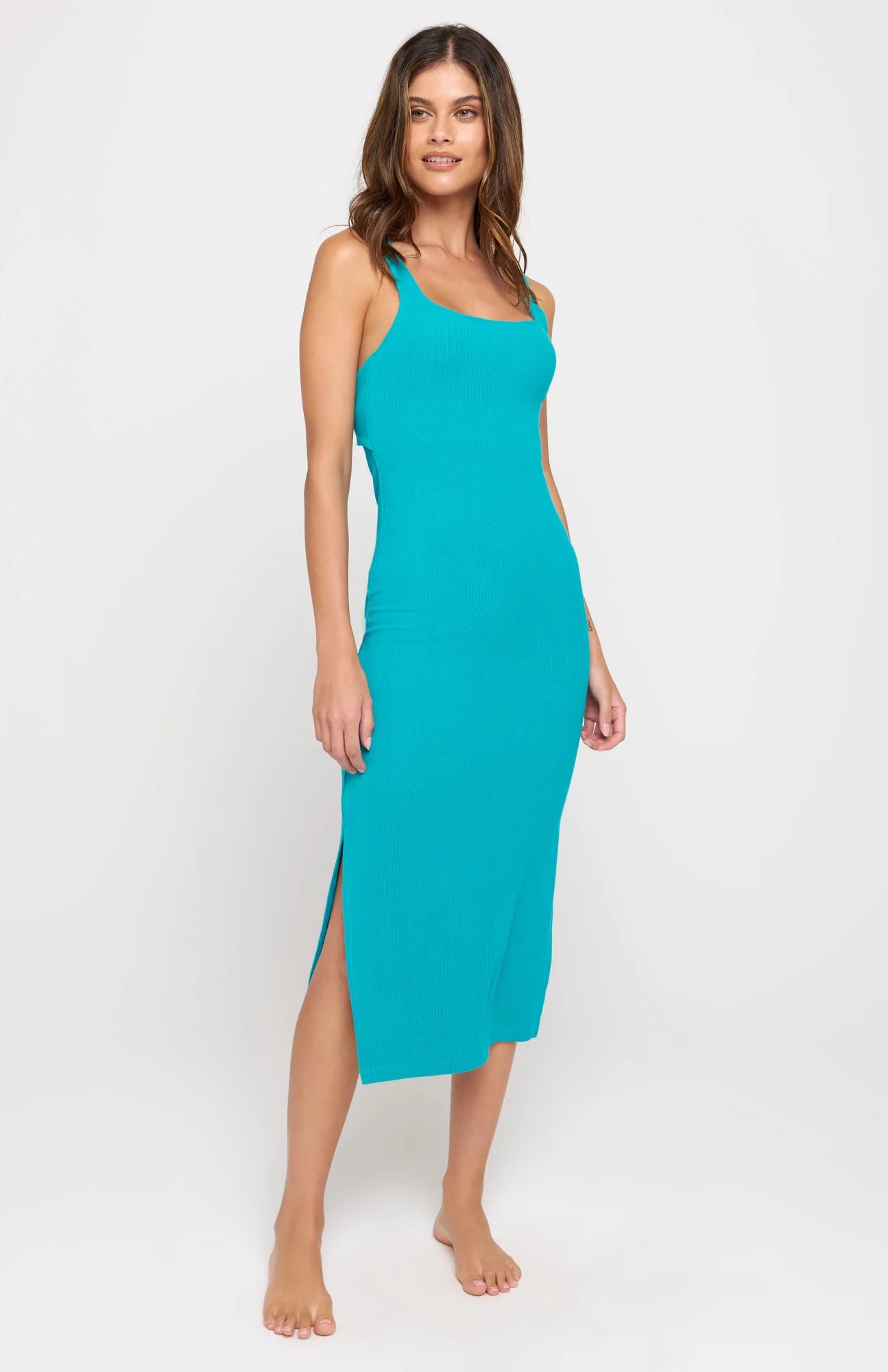 Spiritual Gangster Valerie Twist Back Midi Dress Maxi Dress by Spiritual Gangster as seen on celebrities