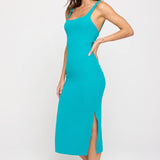 Spiritual Gangster Valerie Twist Back Midi Dress Maxi Dress by Spiritual Gangster as seen on celebrities