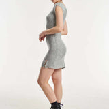 The Ragged Priest Astral Metallic Silver Mini Dress Mini Dress by The Ragged Priest as seen on celebrities